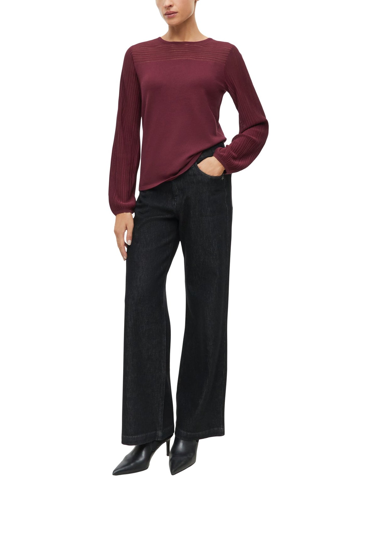 S. Oliver black Damen Pullover  Lilac/Pink