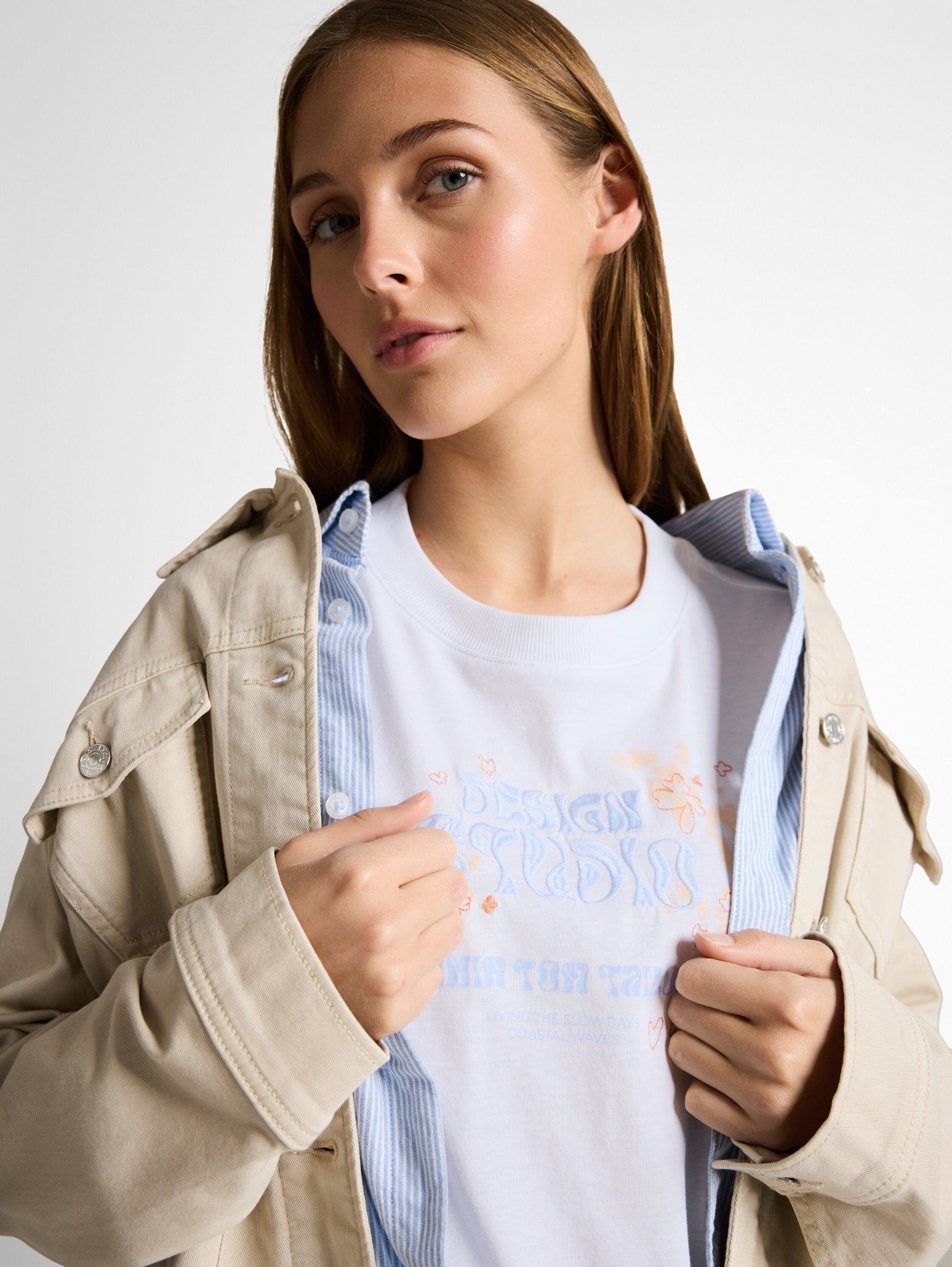 Tom Tailor denim Damen T-Shirts White
