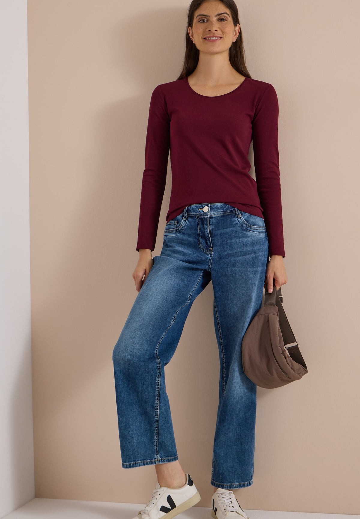 Cecil Damen T-Shirts  Red Wine