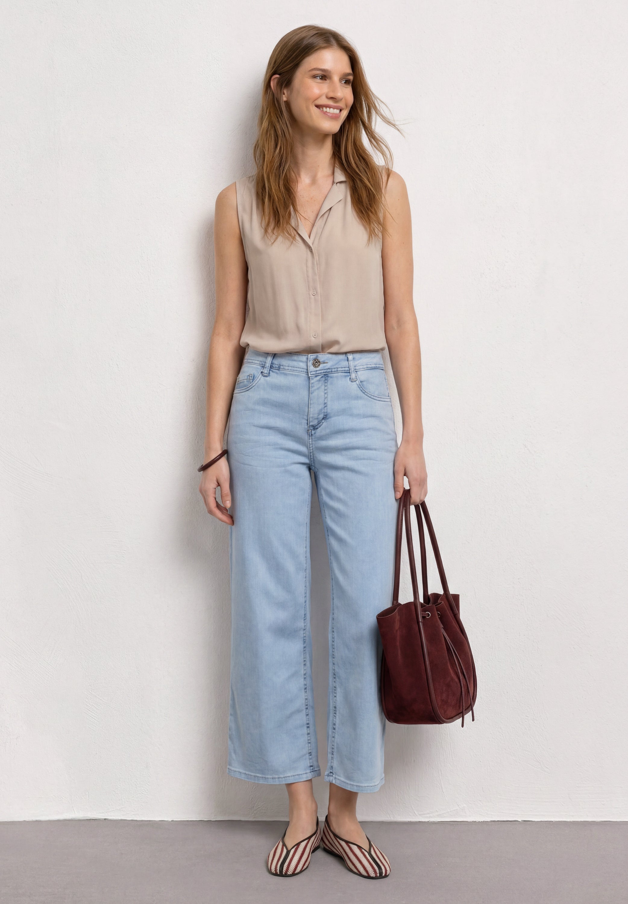 Street One Damen Blusen Clay Sand