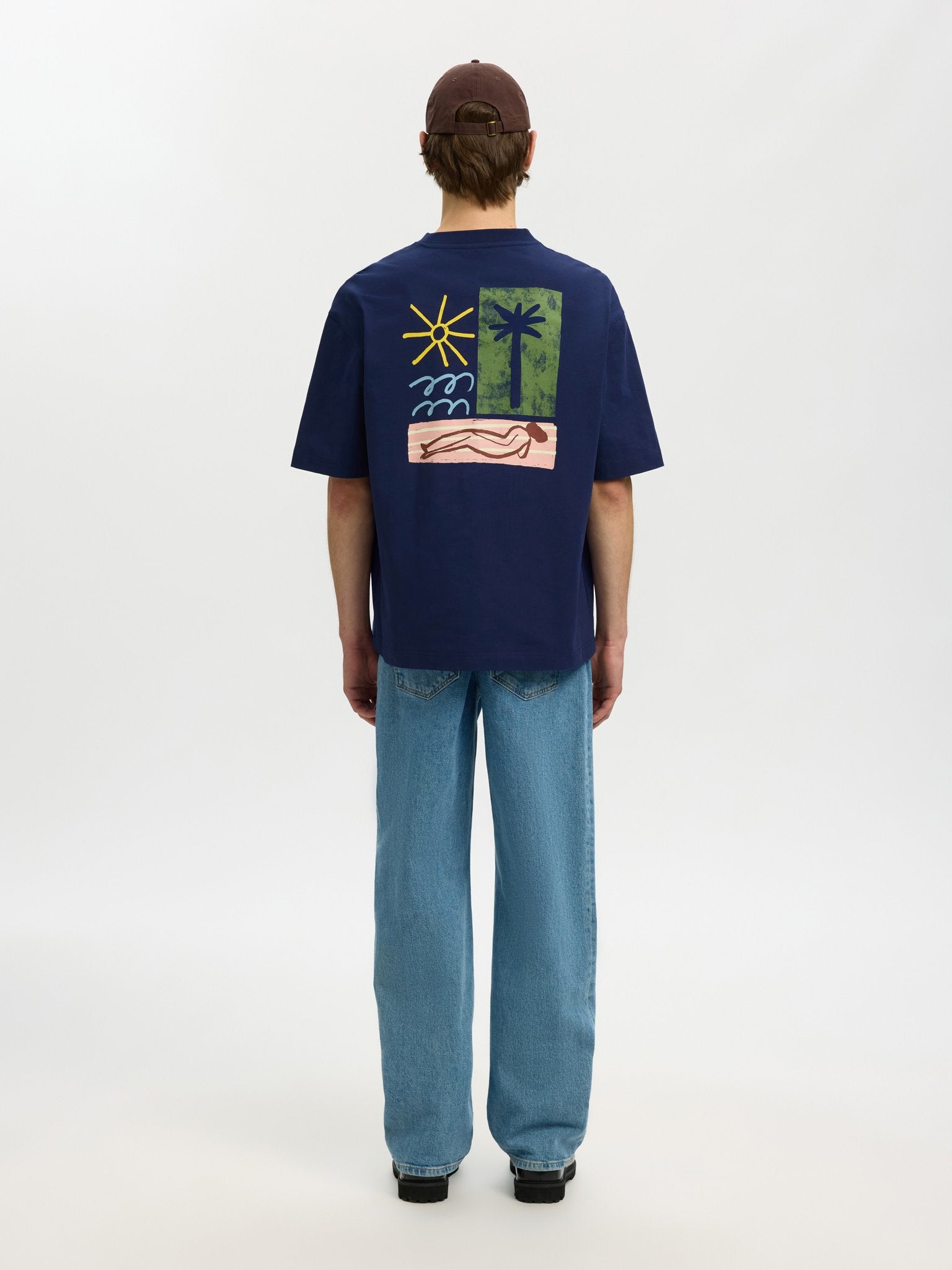 Selected homme Herren T-Shirts kurz  Ocean Ca