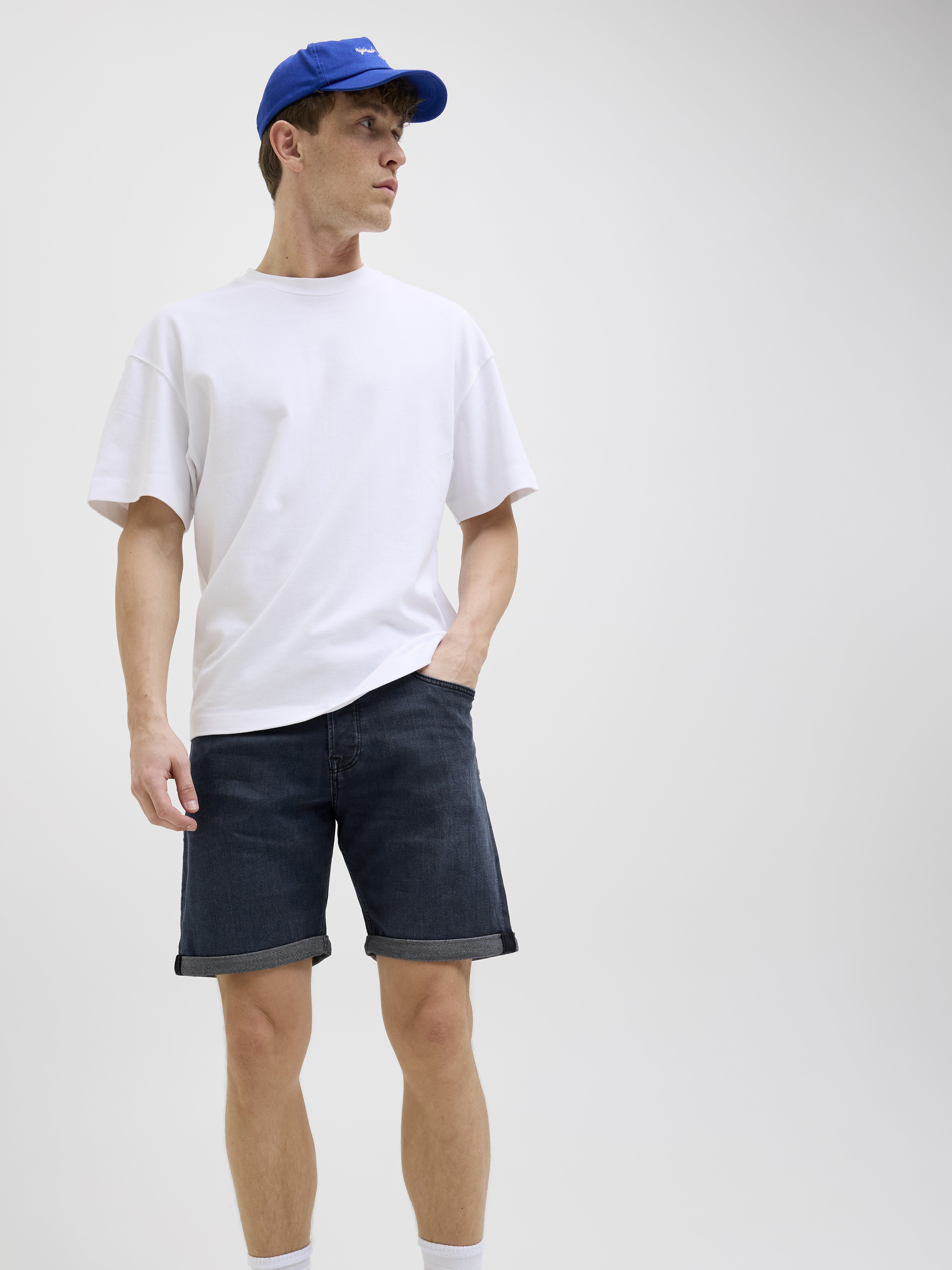Jack & Jones Herren Shorts Blue Denim