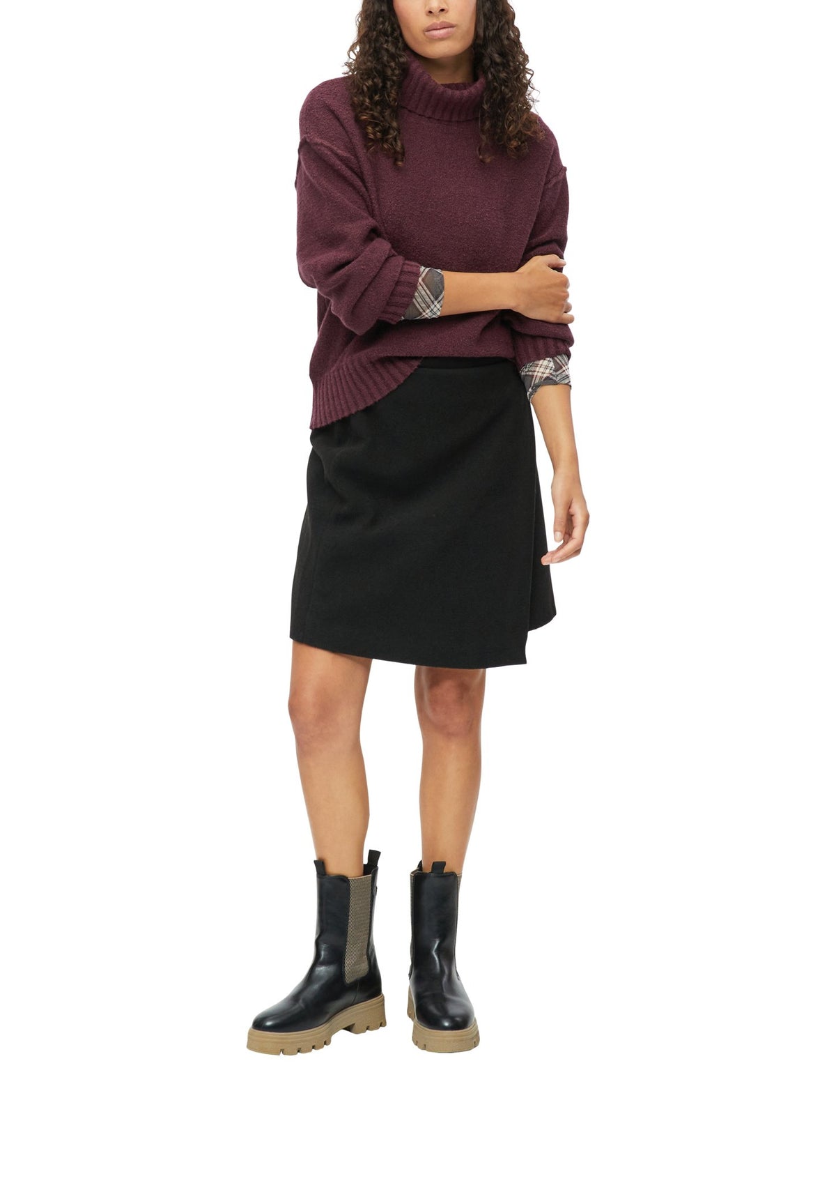 S. Oliver red Damen Rock  Grey/Black
