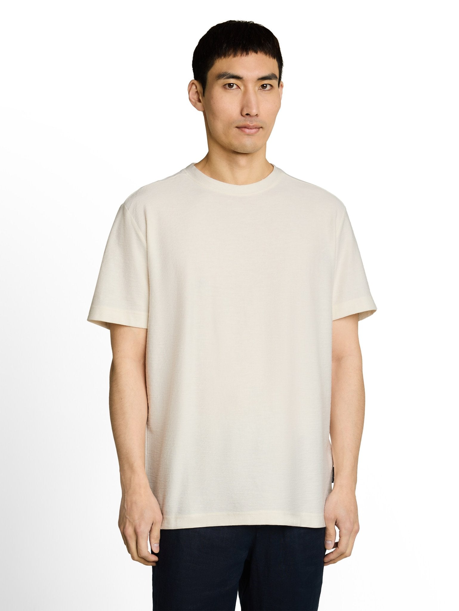 Tom Tailor Herren T-Shirts kurz Gardenia White
