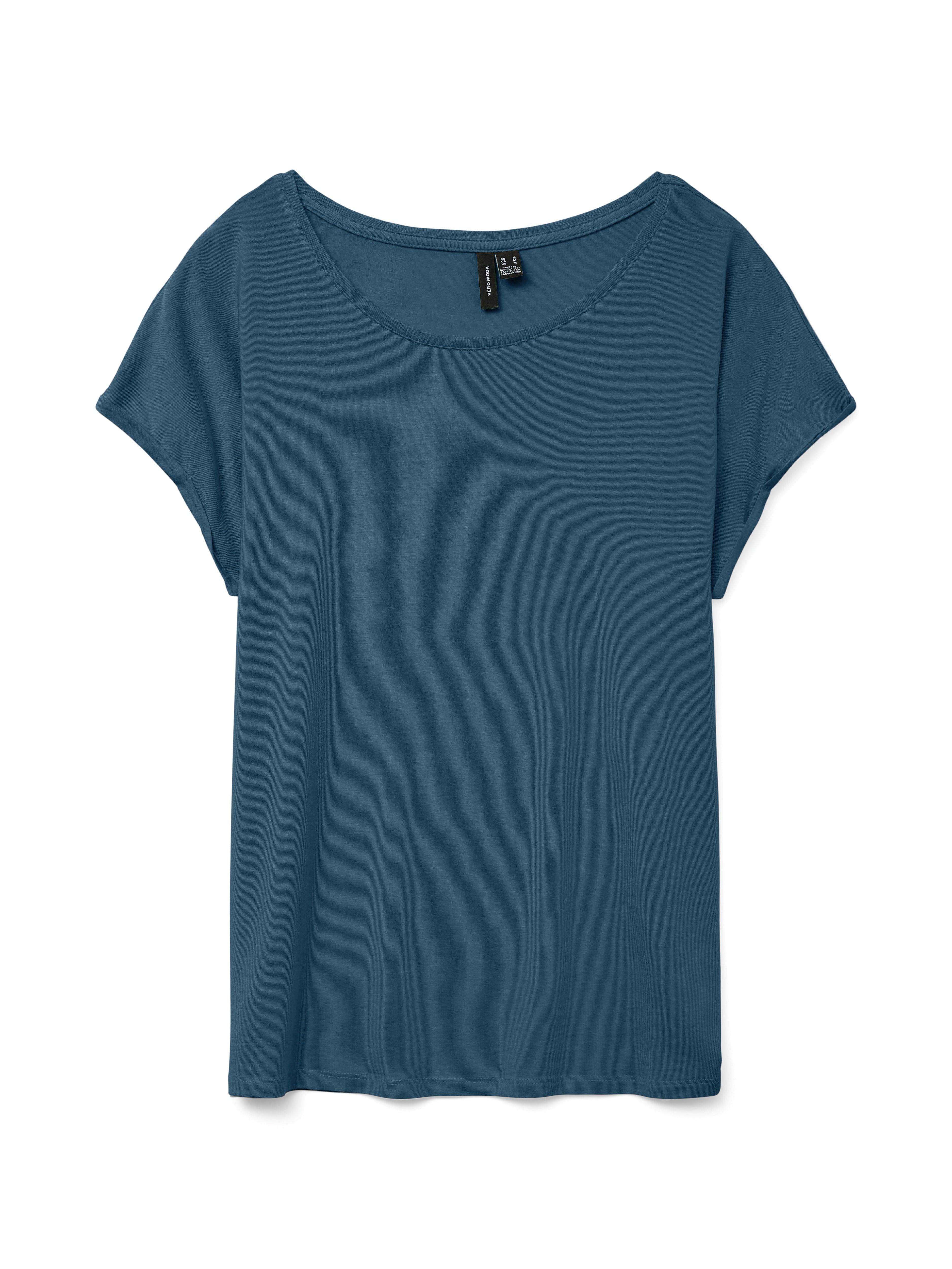 Vero Moda Damen T-Shirts Moroccan Blue