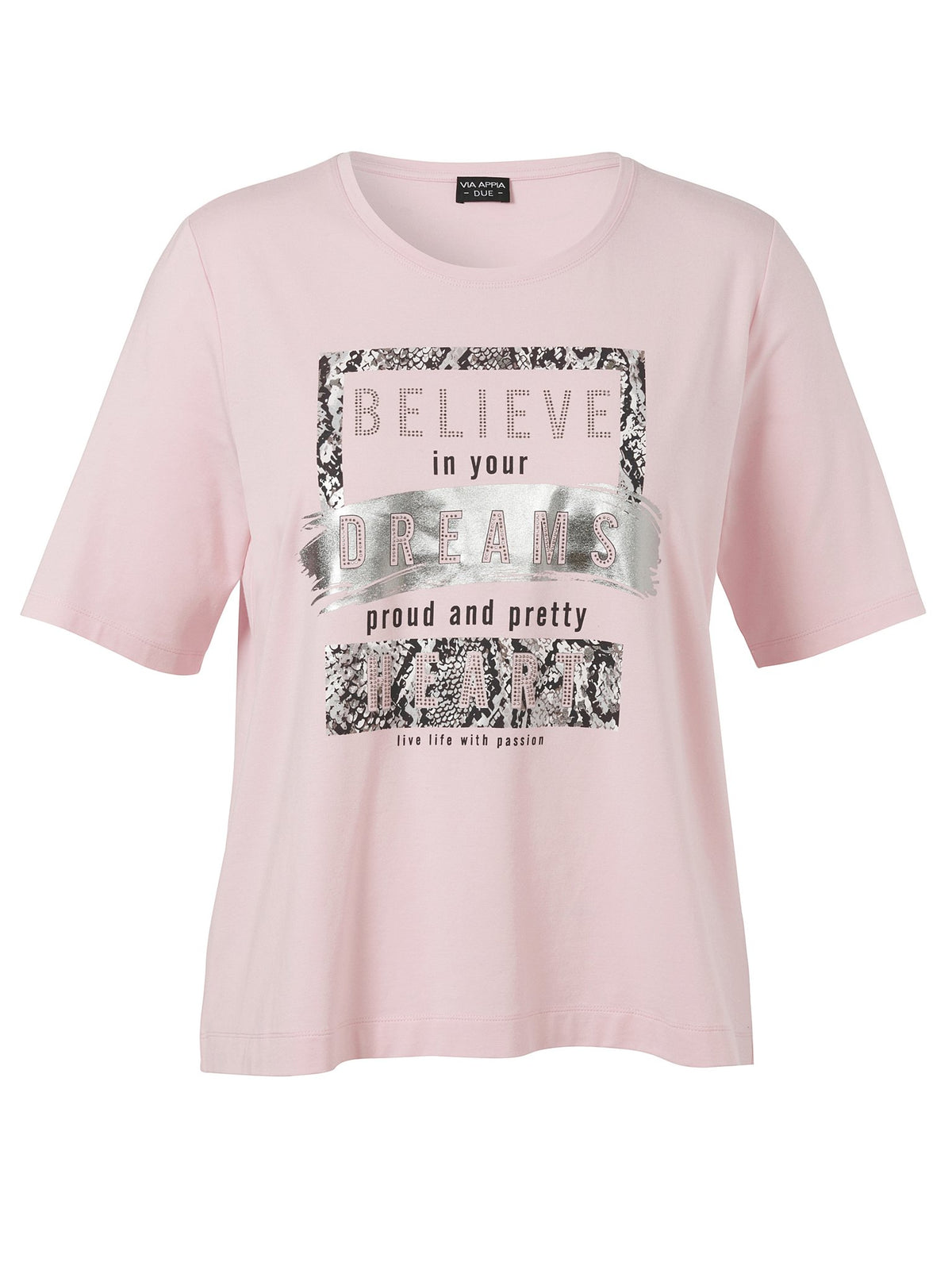 Via Appia Damen T-Shirts  Rosa Multic