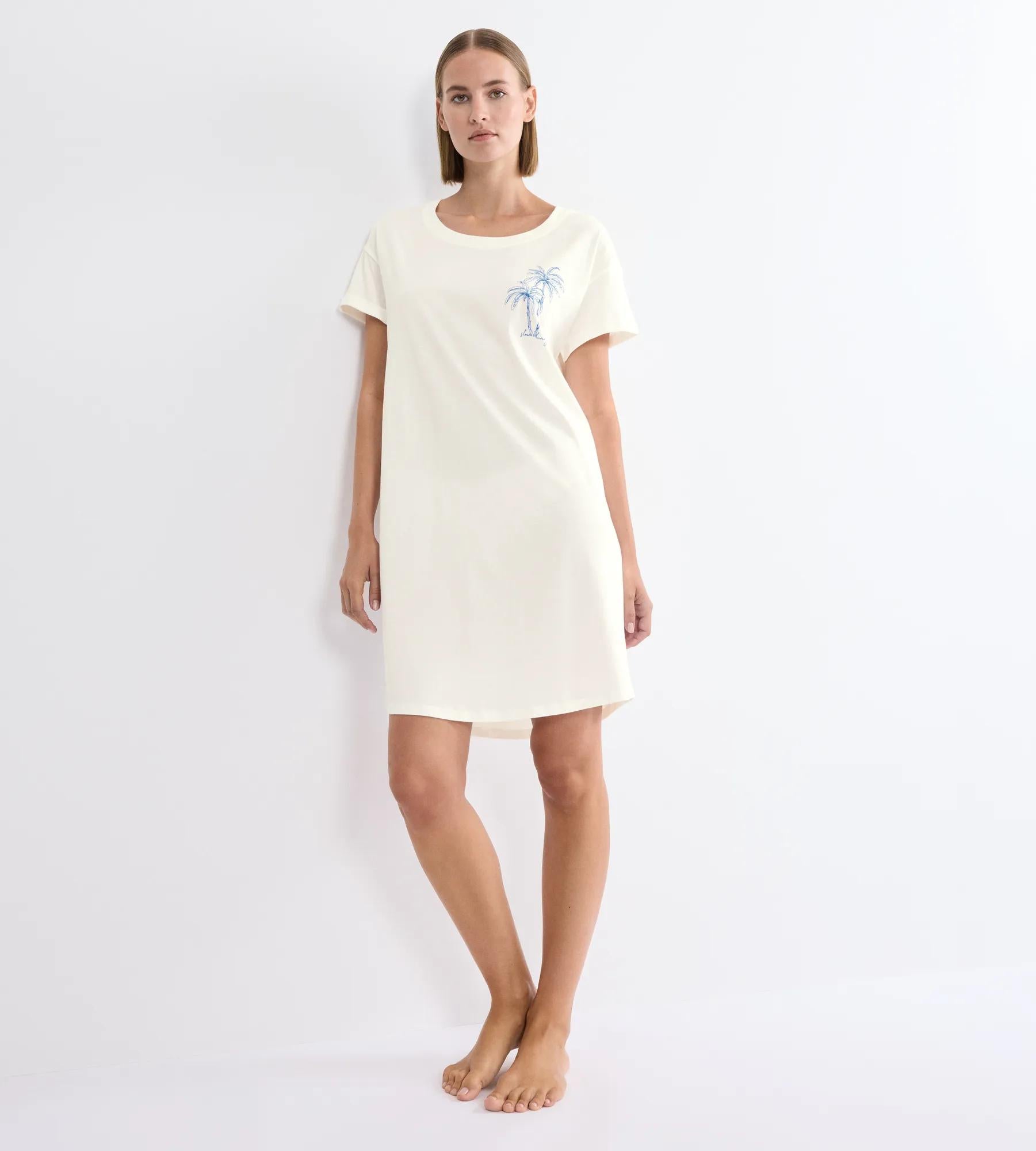 Triumph Nachthemd Gz Silk White