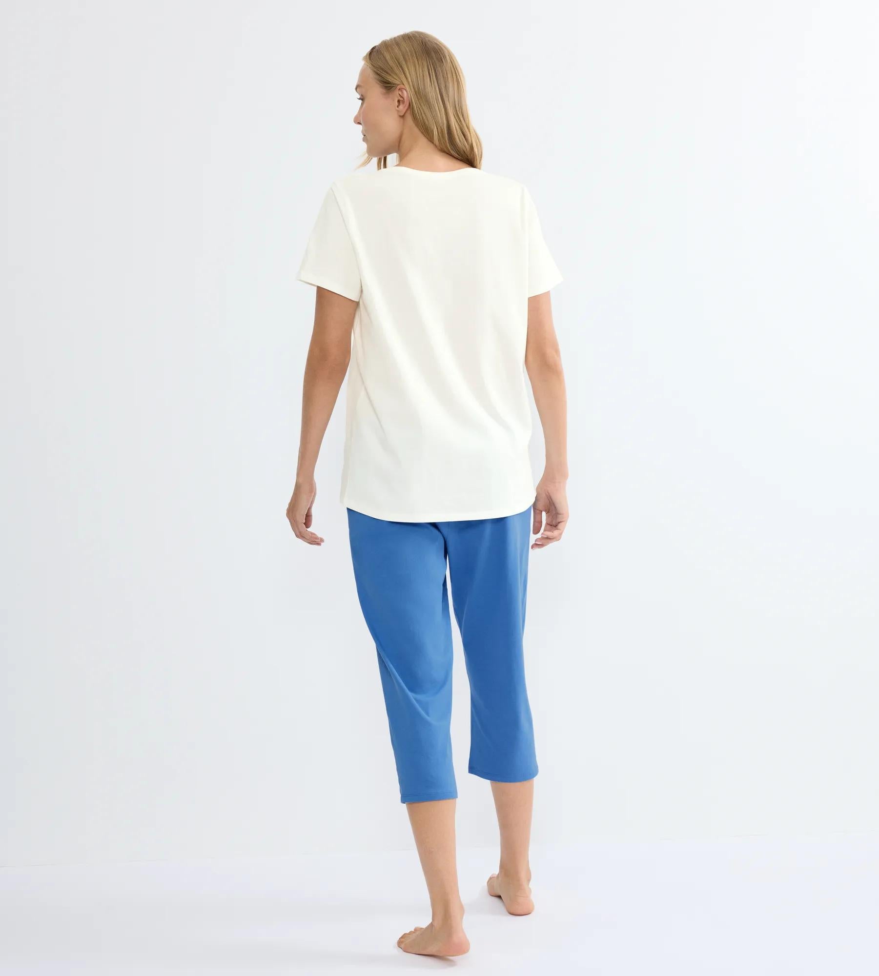 Triumph Schlafanzug Pw White/Blue