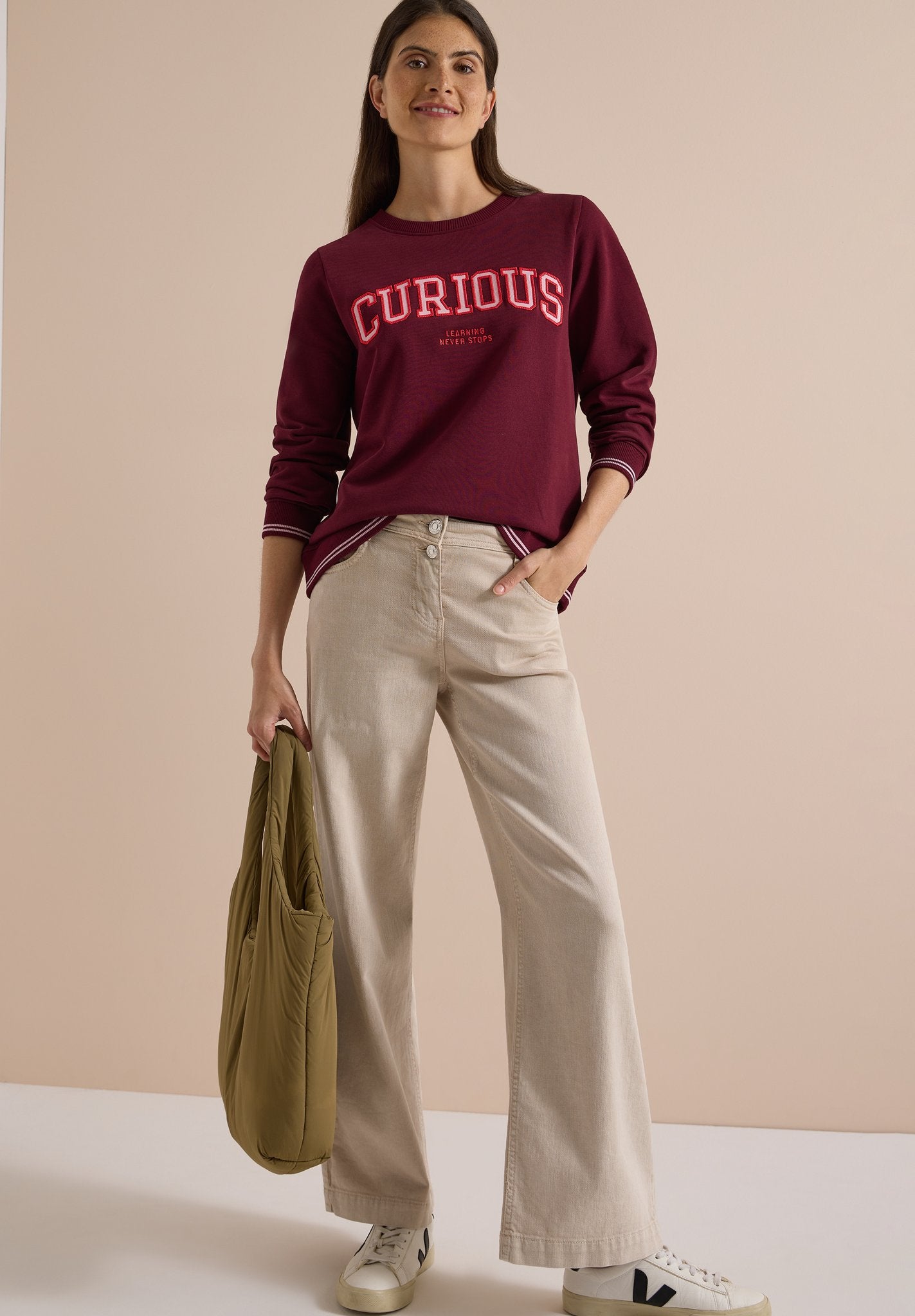 Cecil Damen Pullover Red Wine