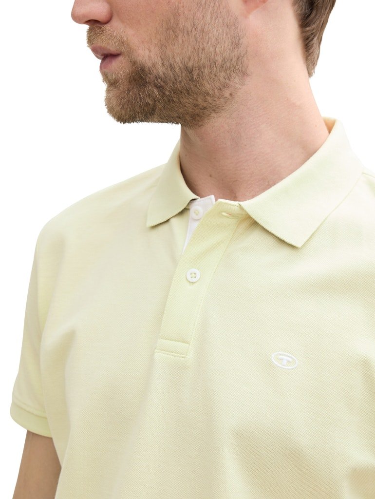 Tom Tailor Herren Polo-Shirts Lime Cream Gree