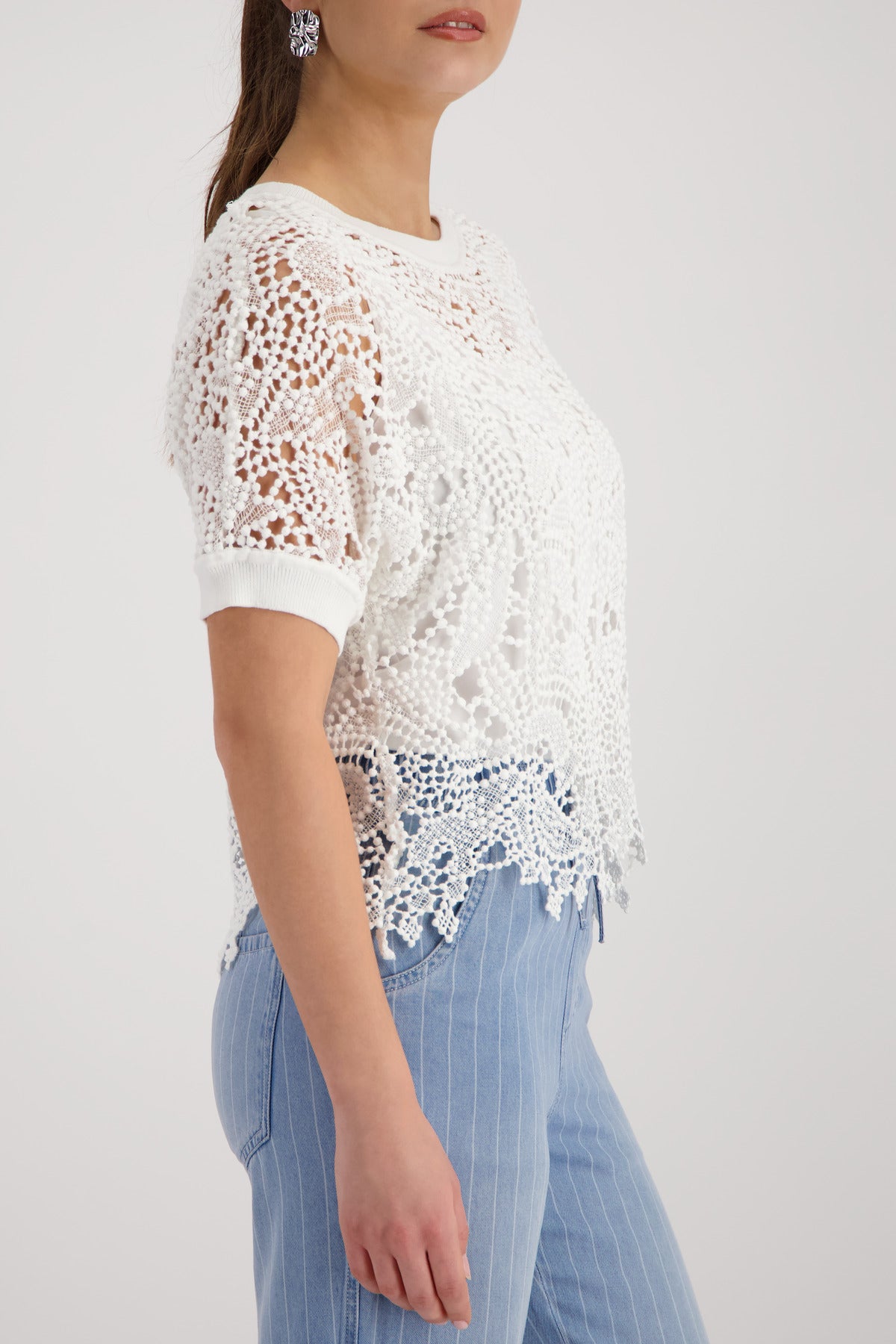 Monari Damen Pullover Cream