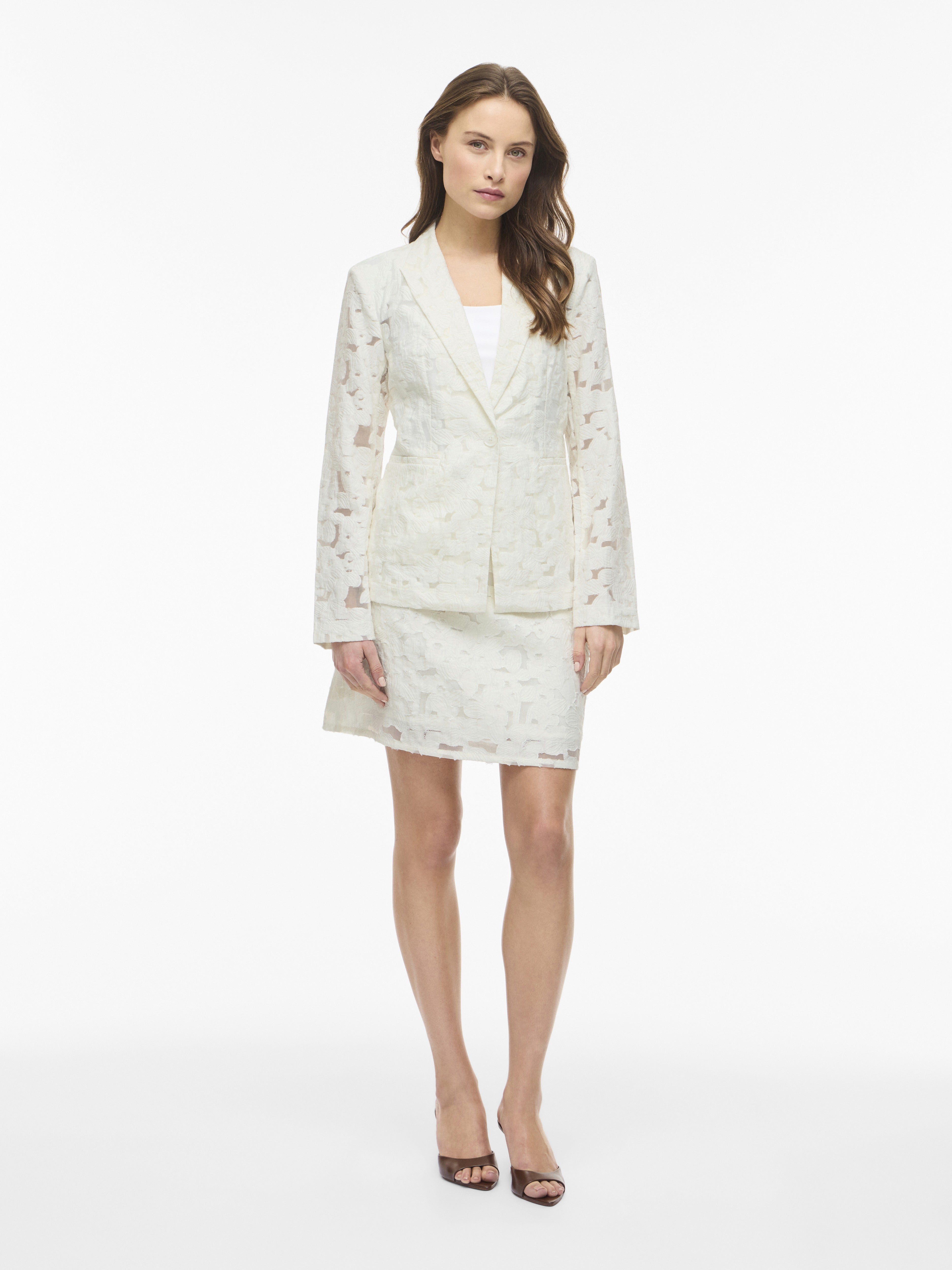 Vila Damen Blazer Snow White