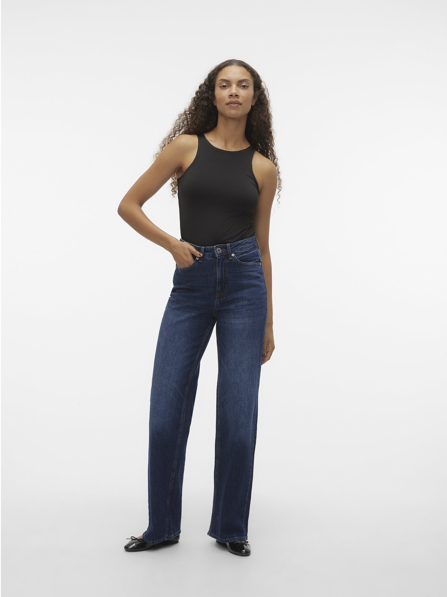 Vero Moda Damen Jeans Dark Blue Denim