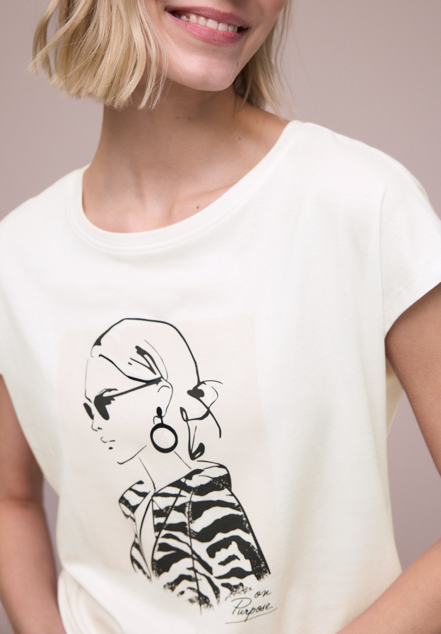 Street One Damen T-Shirts  Off White
