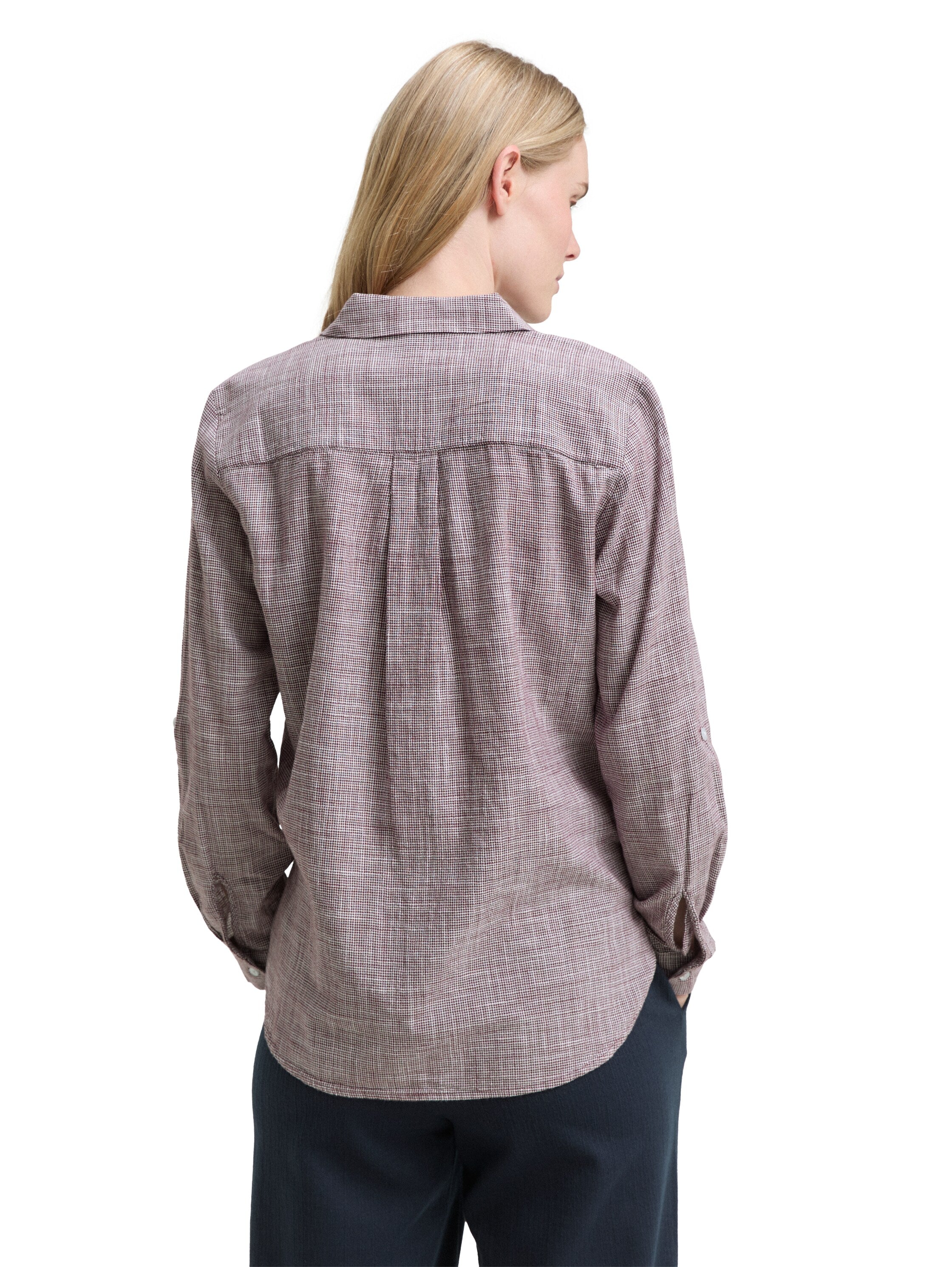 Tom Tailor Damen Blusen kurz Bordeaux Red