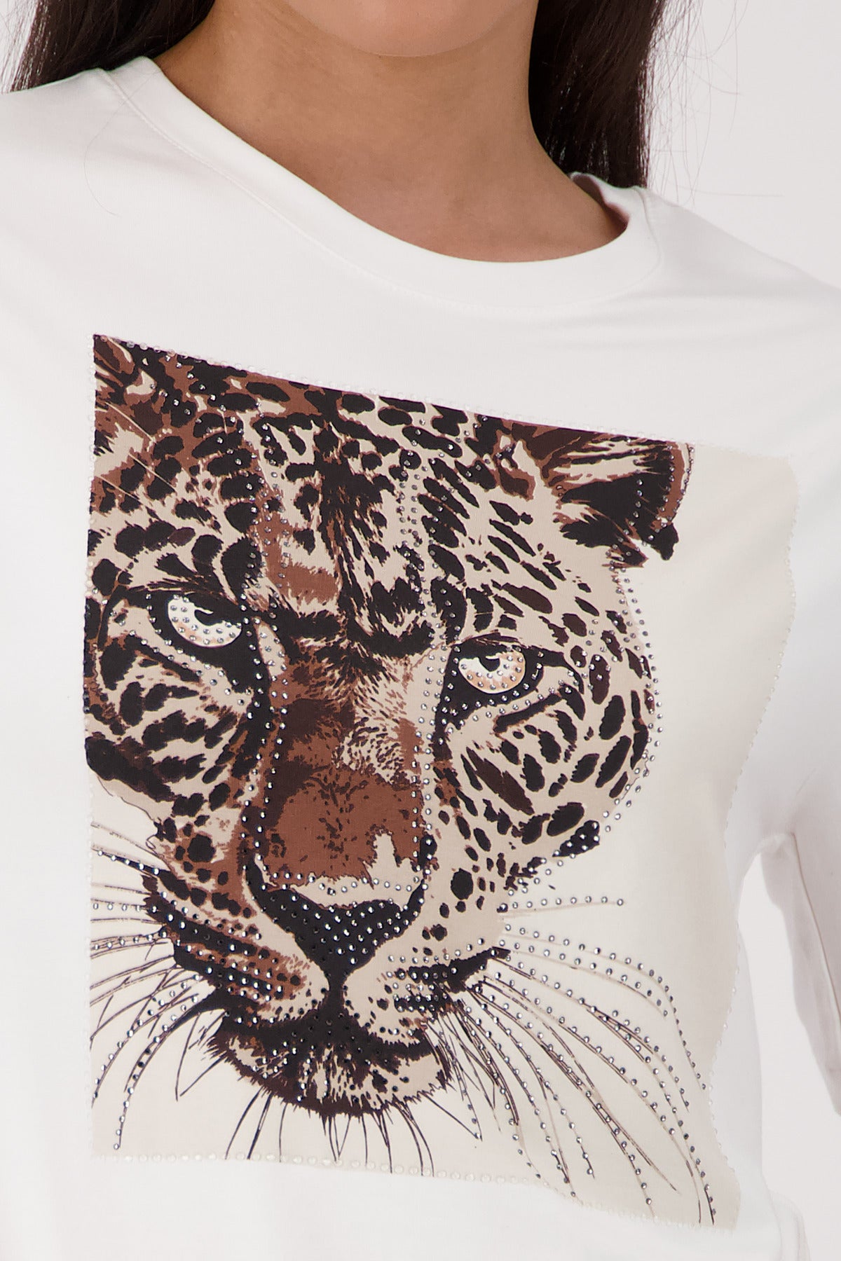 Monari Damen T-Shirts  Cream