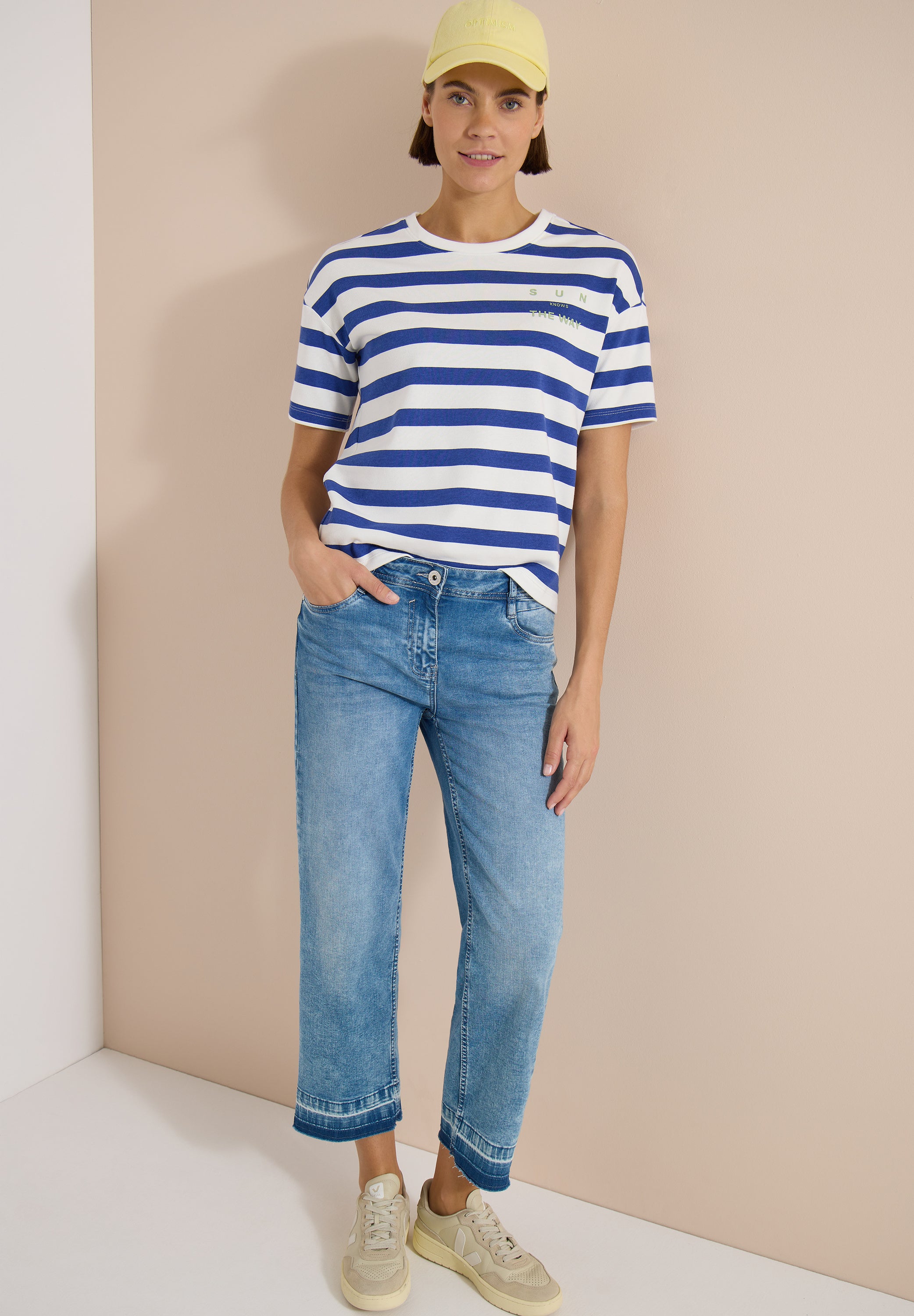 Cecil Damen T-Shirts  Deep Rive