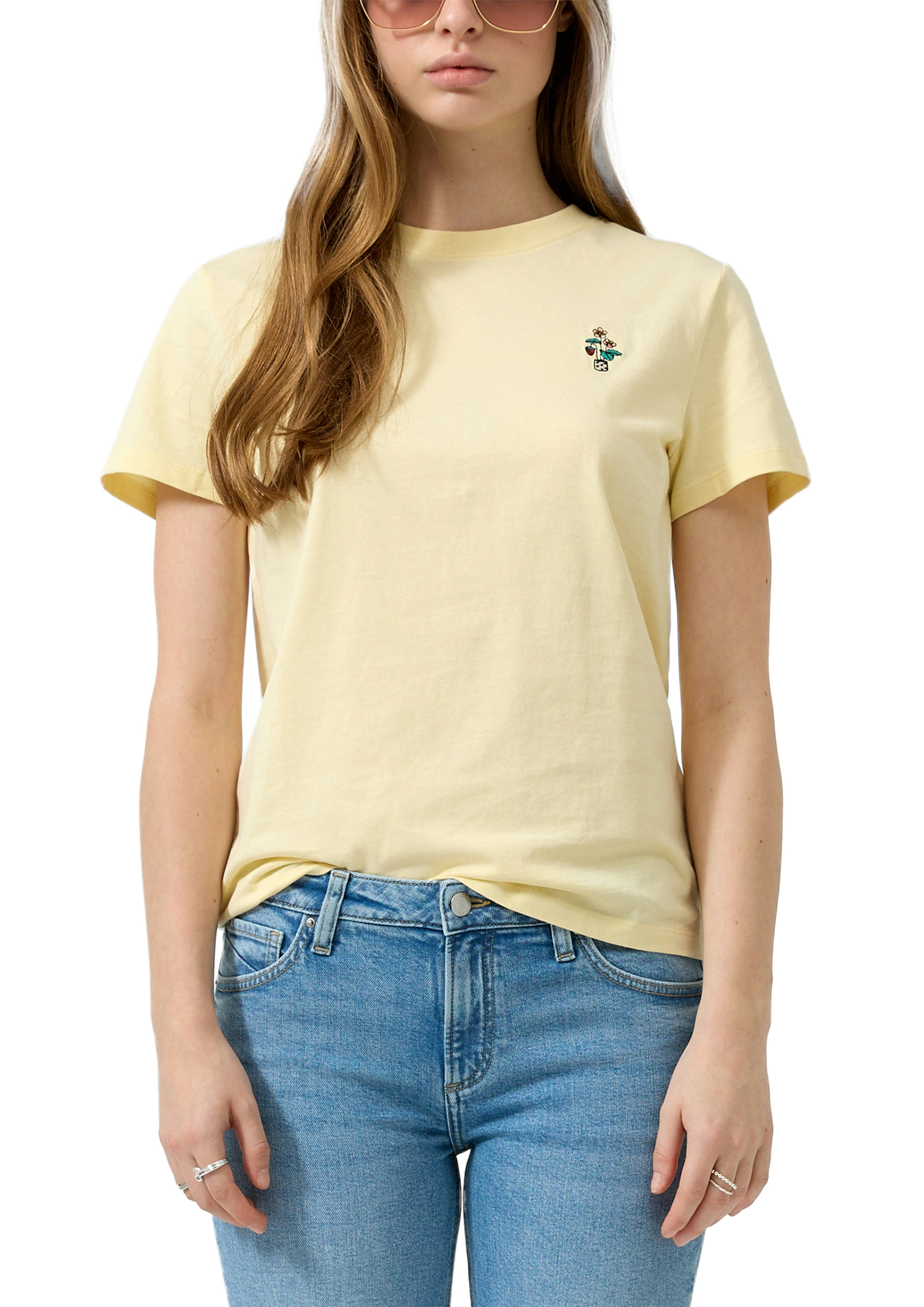 QS by S.Oliver Damen T-Shirts Yellow