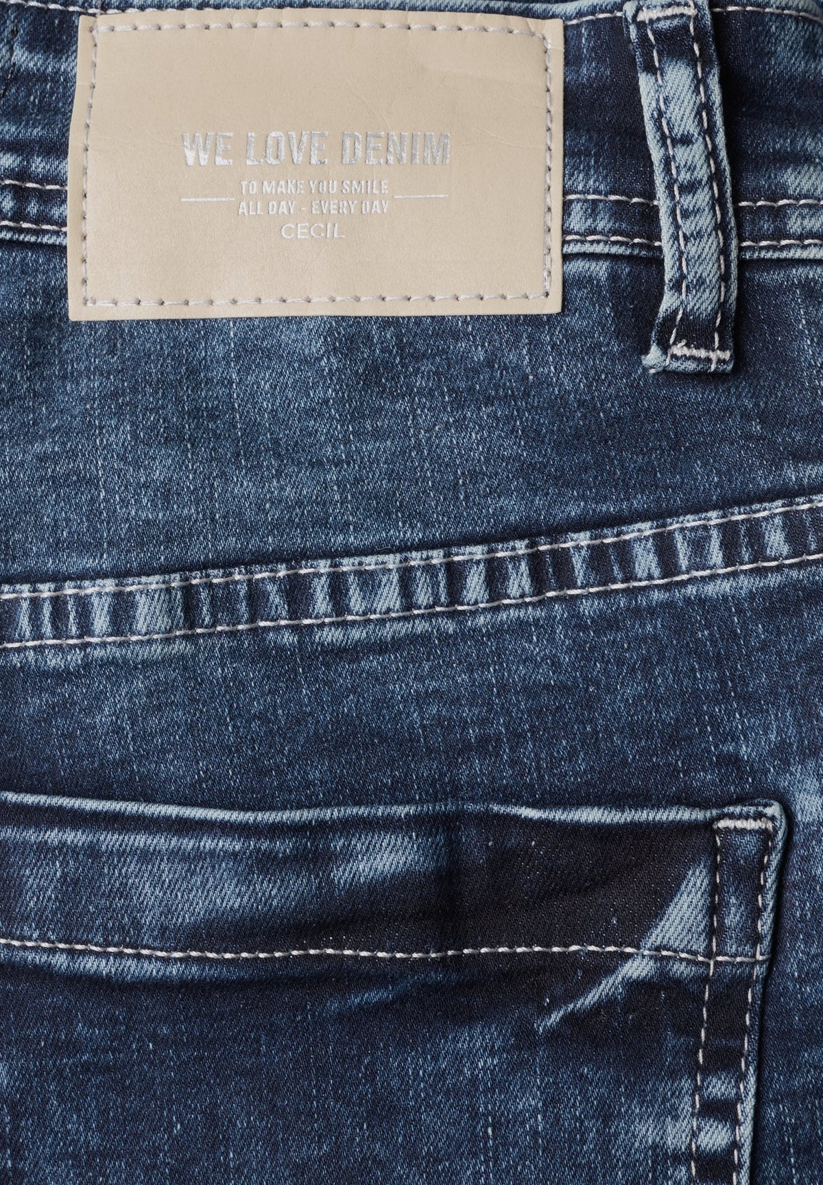 Cecil Damen Hosen  Mid Blue