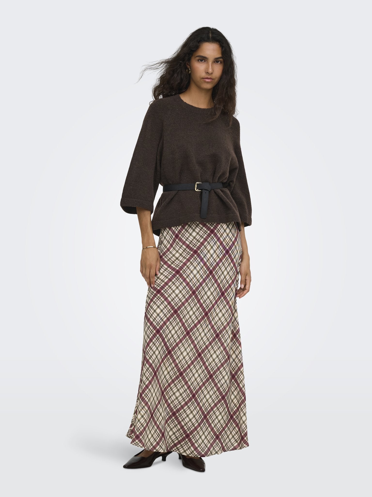 only Damen Pullover Coffee Bean/Mel