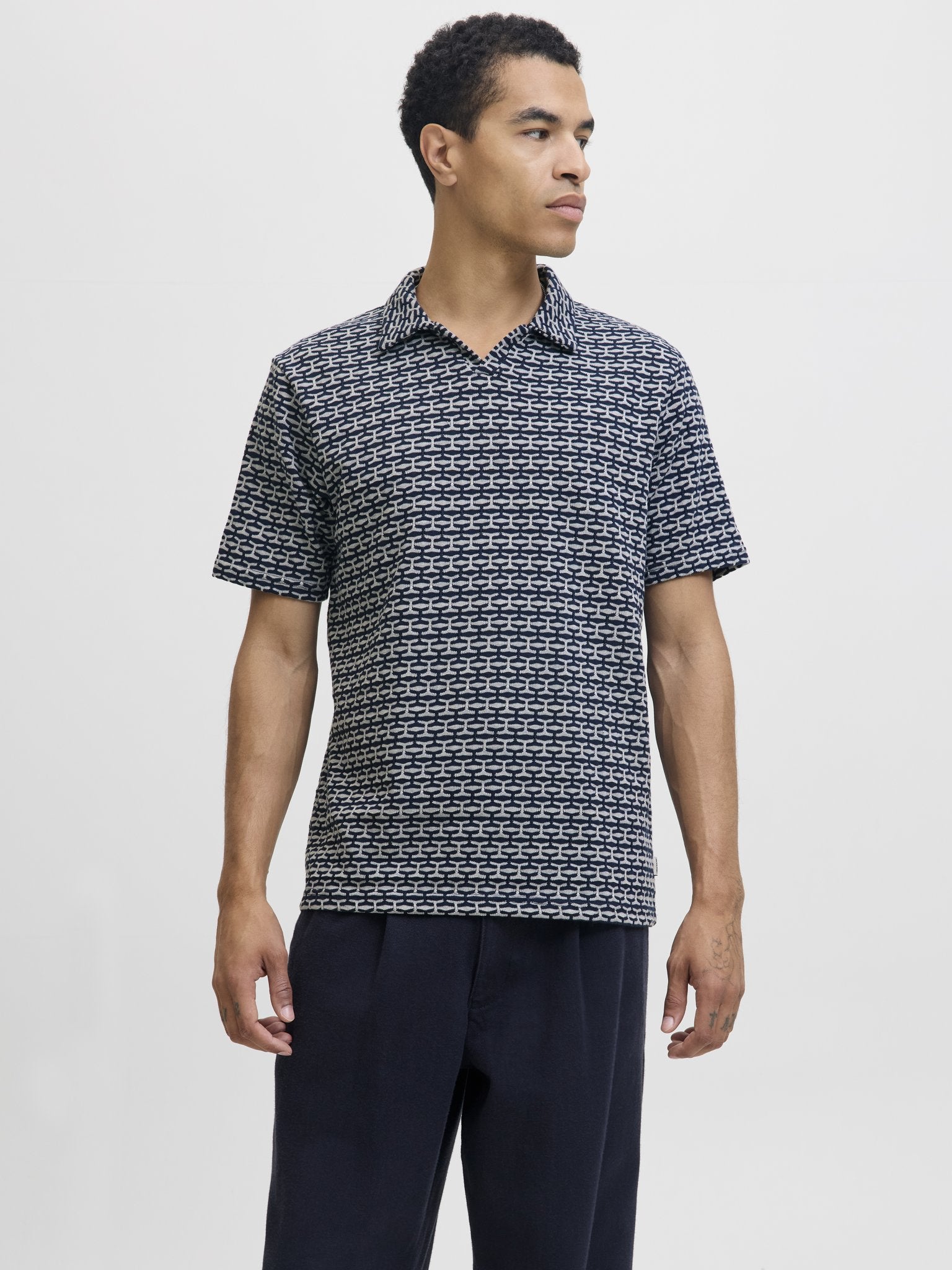 Jack & Jones Herren Polo-Shirts Night Sky