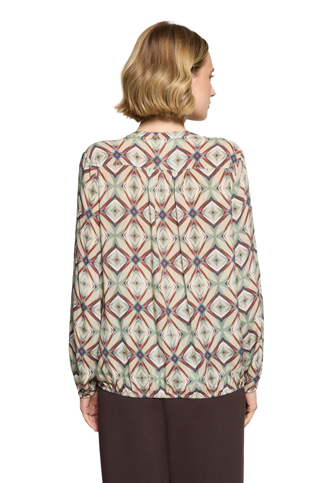 Cartoon Damen Blusen Nature/Brown