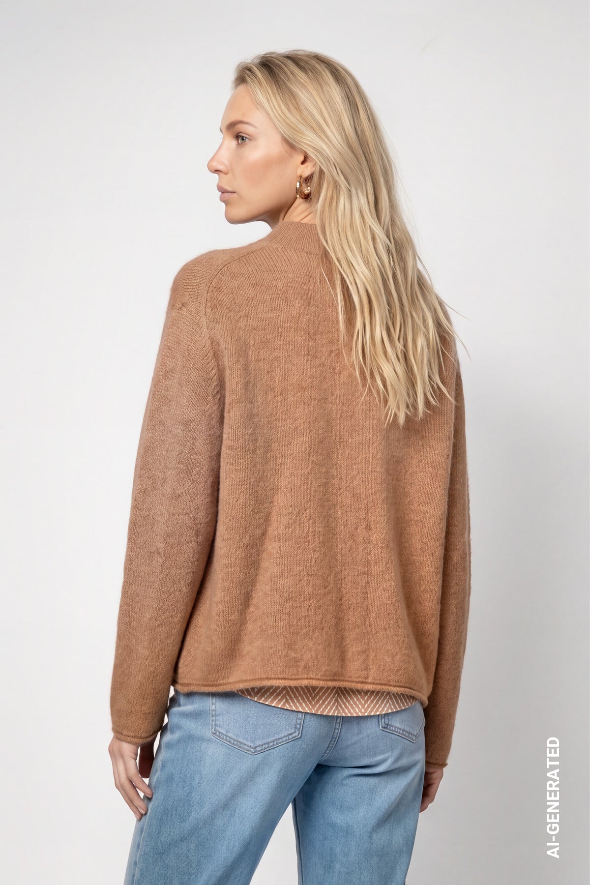 Monari Damen Pullover  Brown Sugar