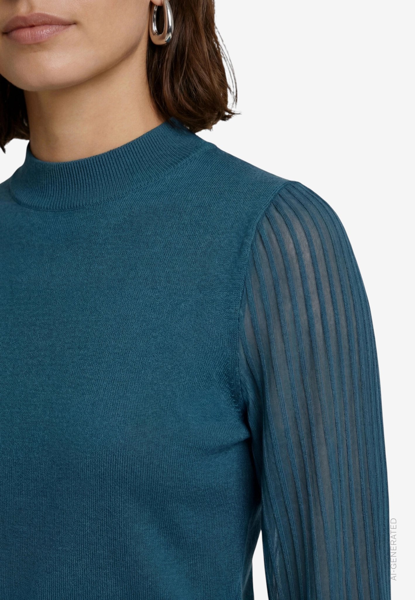 Zero Damen Pullover Green Forest