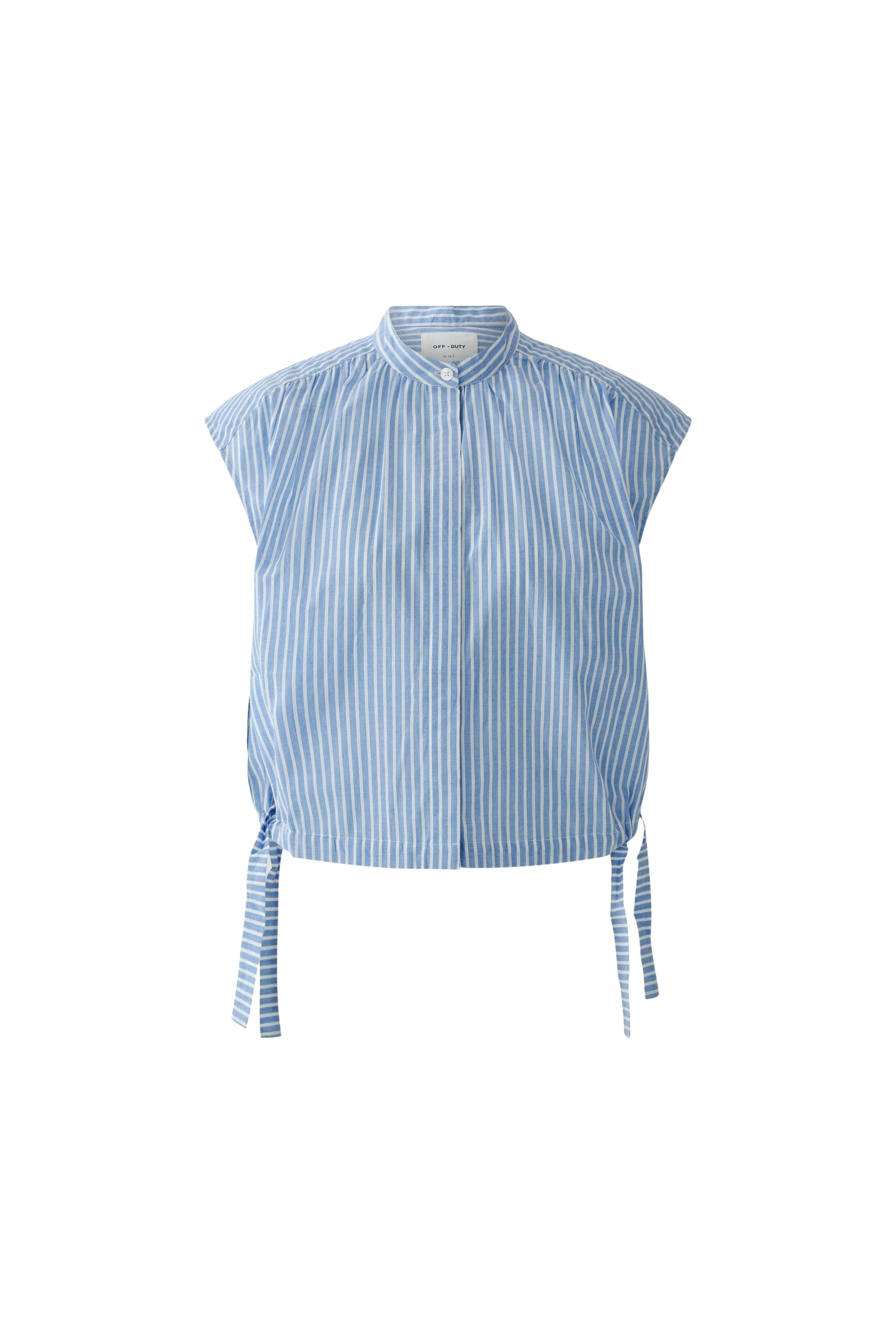 Oui Damen Blusen  Lt Blue Wh