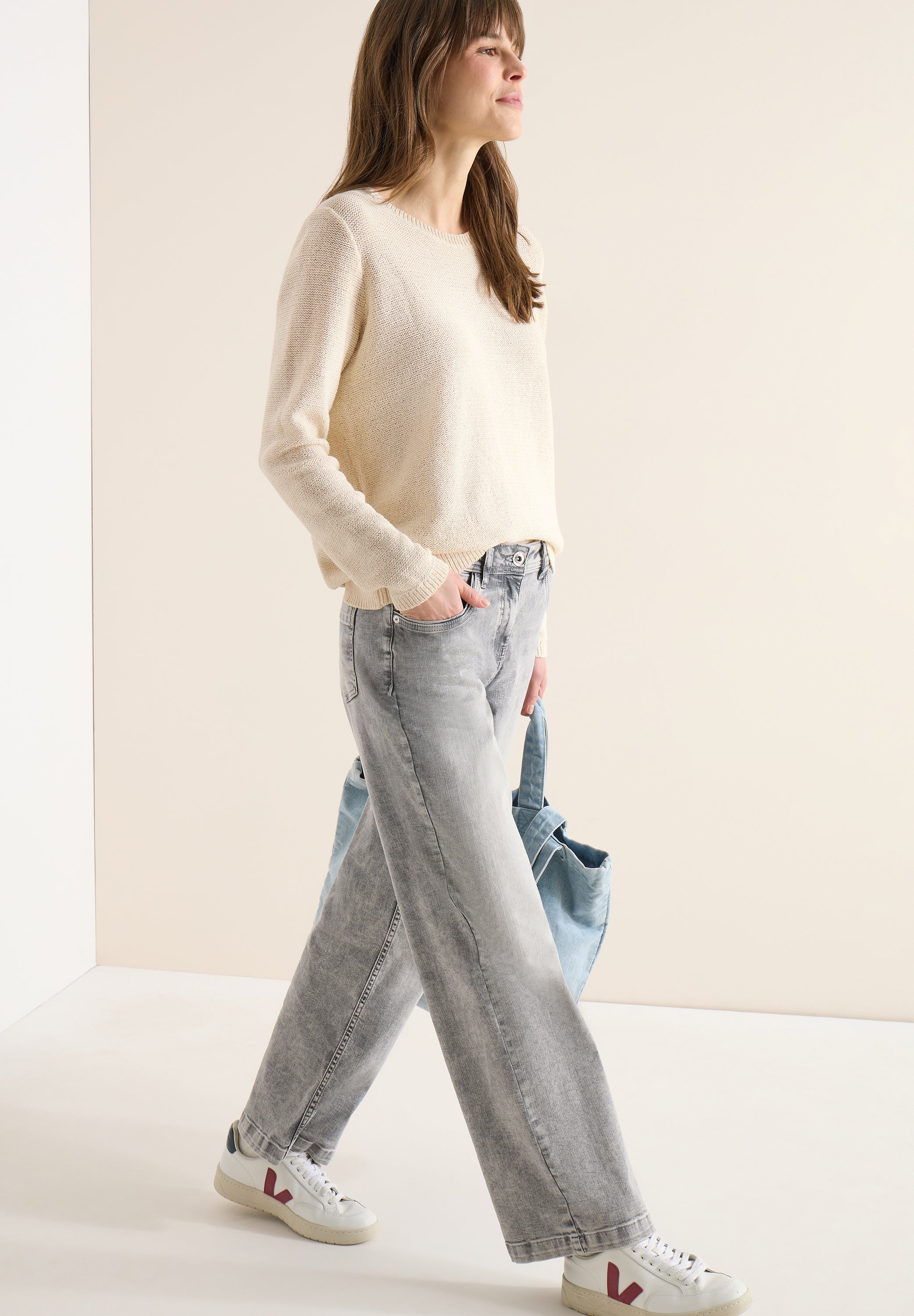 Cecil Damen Pullover  Pearl Bei
