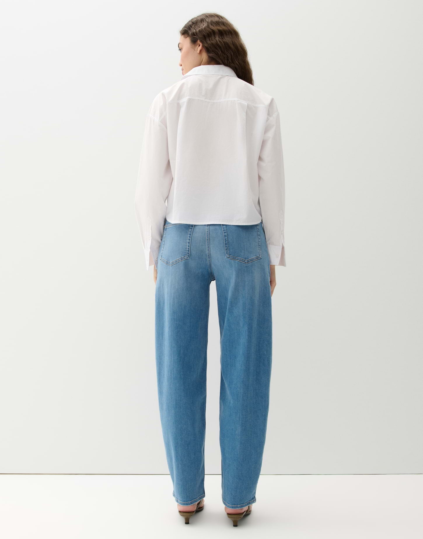 Opus Pants Damen Jeans Mid Blue