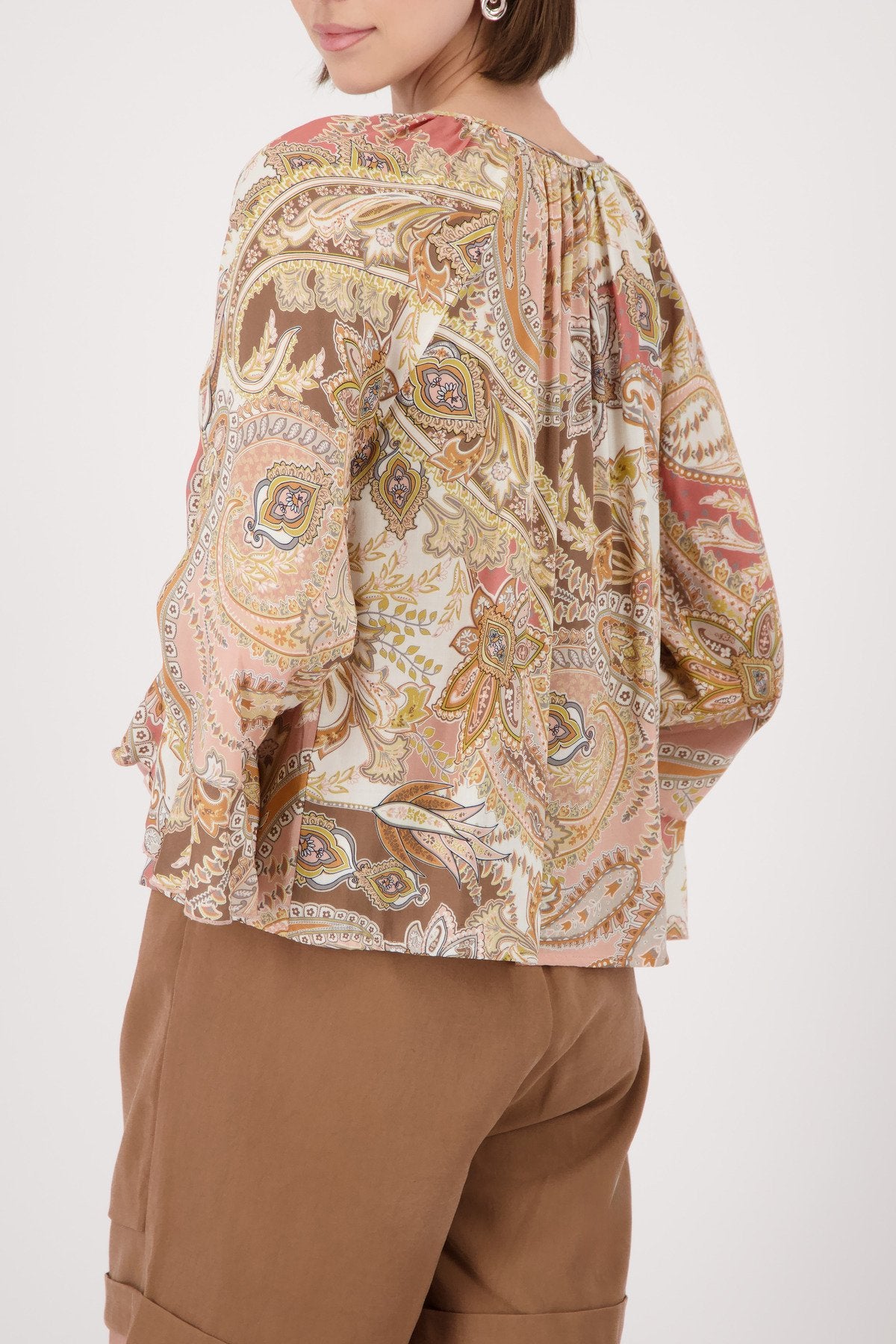 Monari Damen Blusen  Mocca Gemus