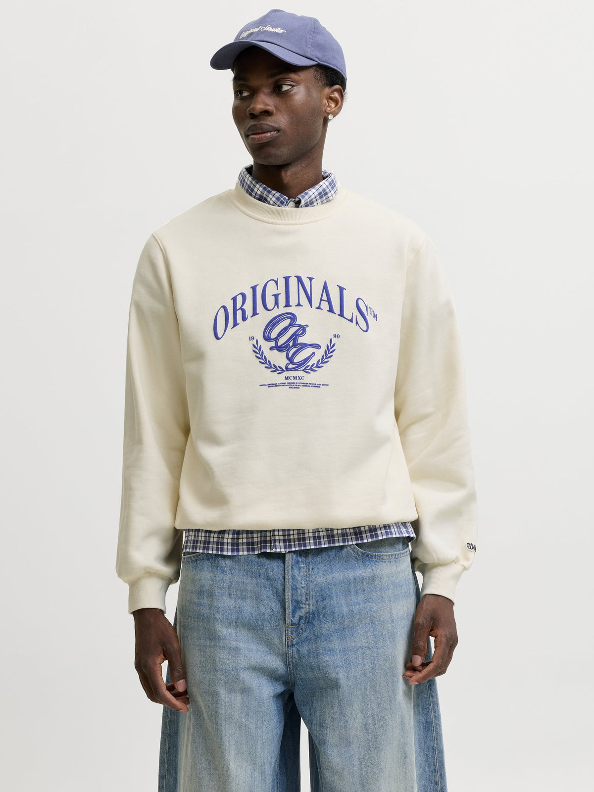 Jack & Jones Herren Sweatshirts Whisper White