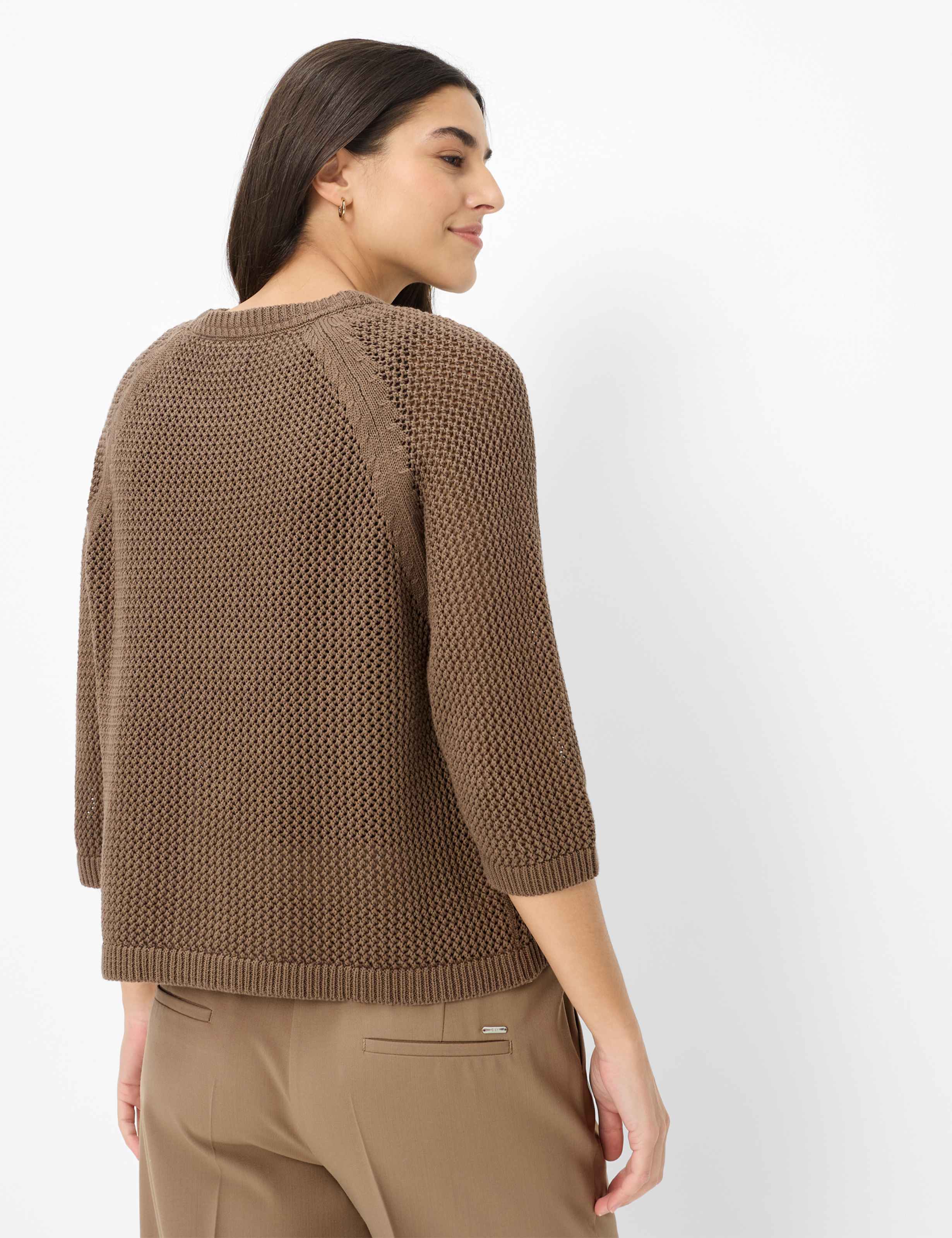 Brax Damen Pullover Mocha Brown