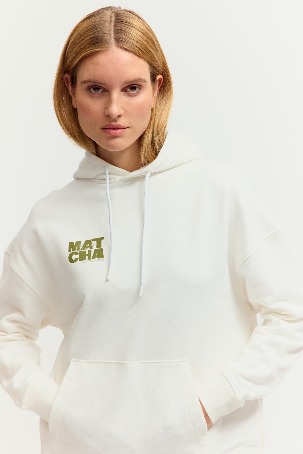 Fashion People Damen Sweatshirts Warm White Prin