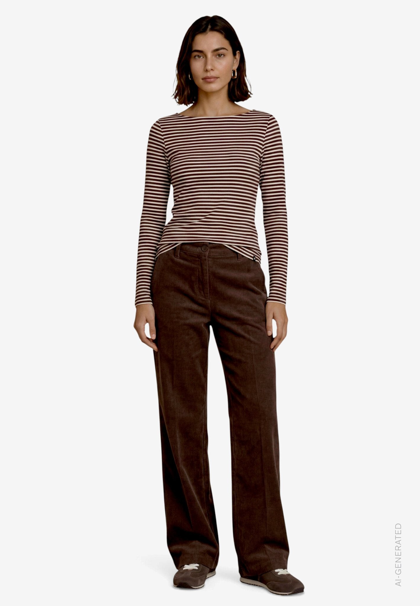 Zero Damen Hosen Black Coffee