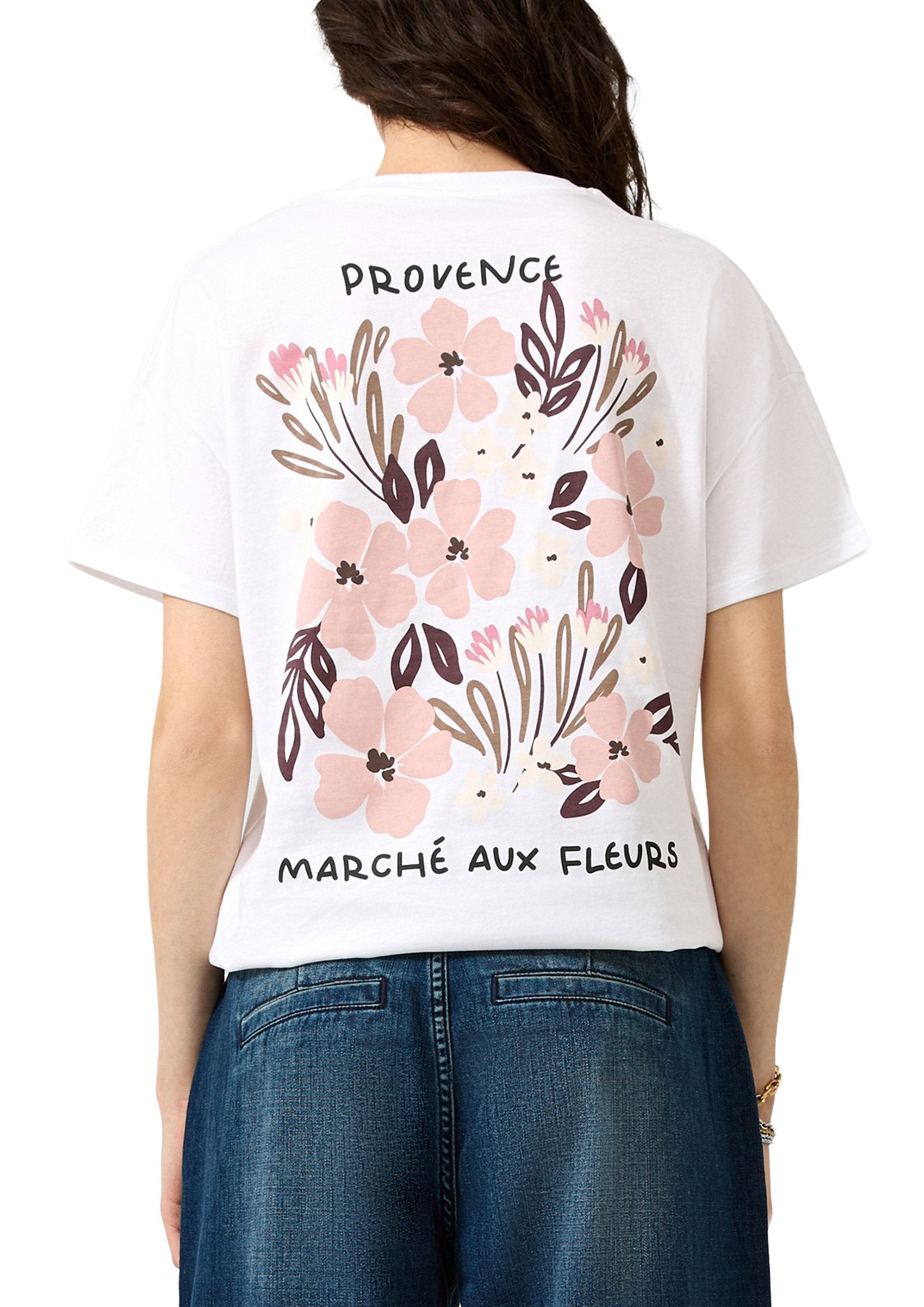 QS by S.Oliver Damen T-Shirts White