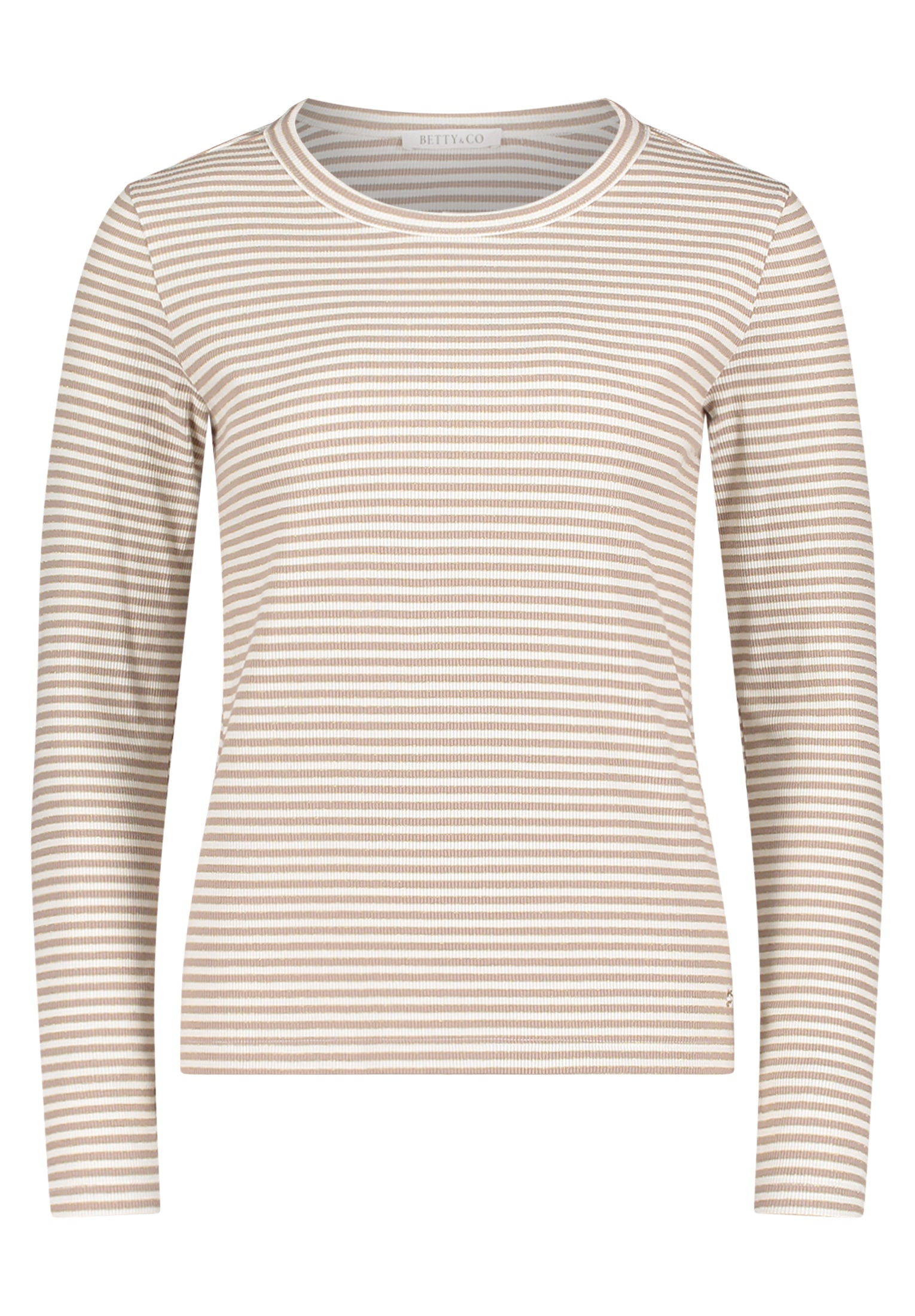 Betty & Co Damen T-Shirts Taupe/Cream