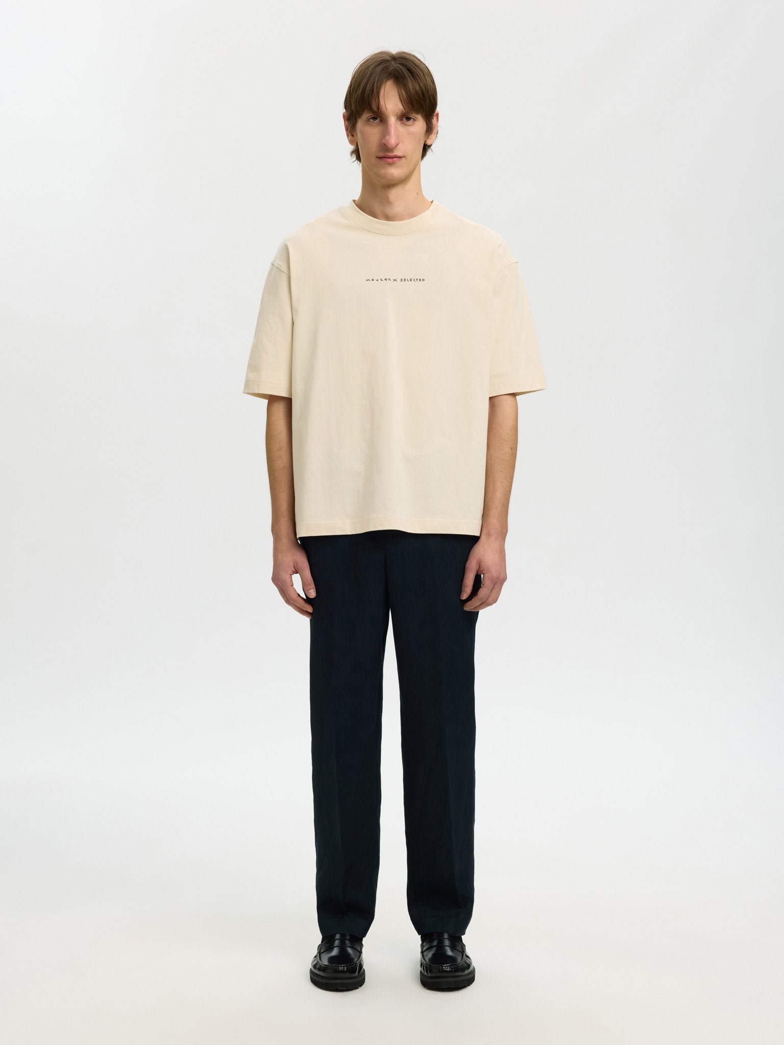 Selected homme Herren T-Shirts kurz Birch