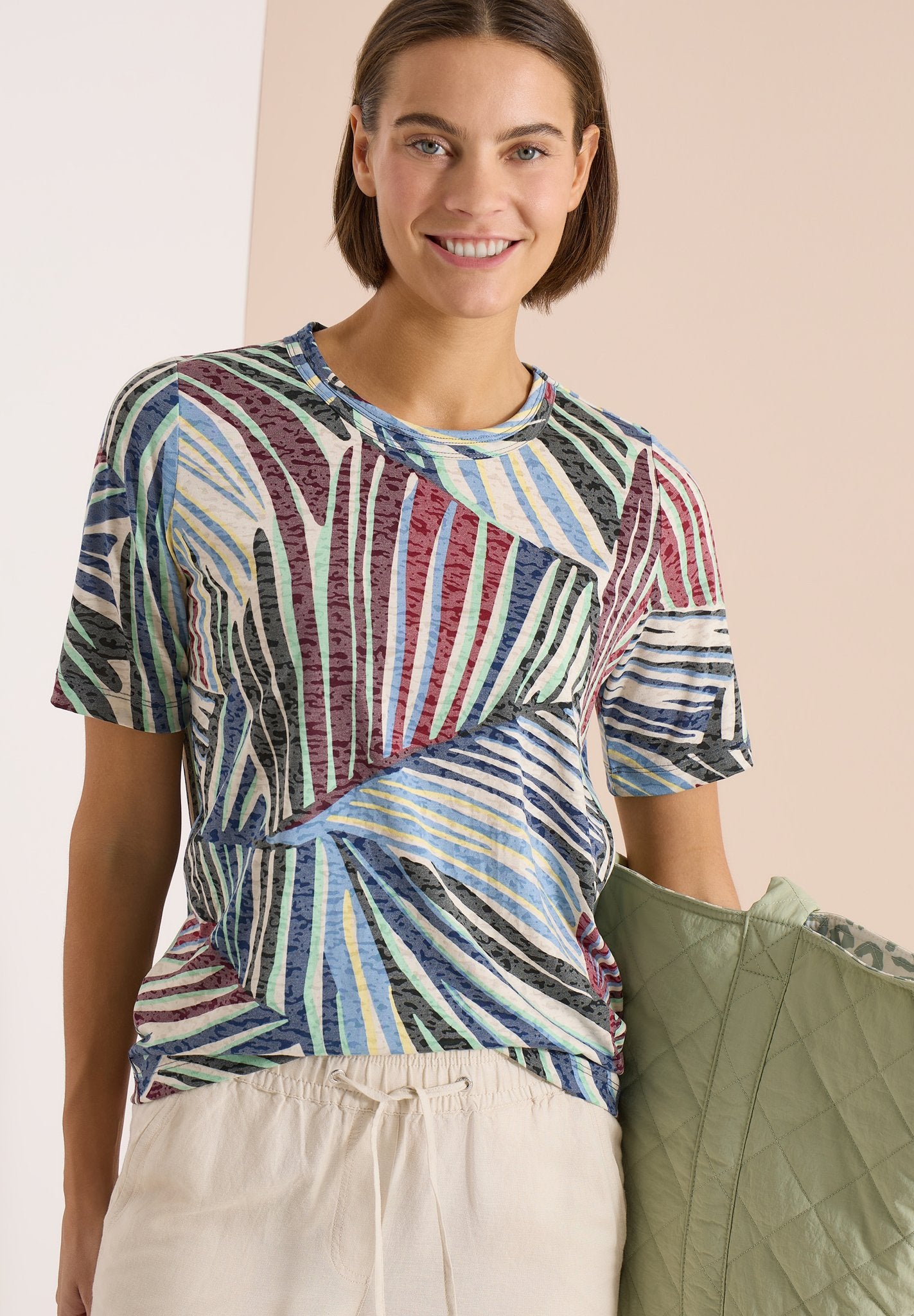 Cecil Damen T-Shirts Palm Bree