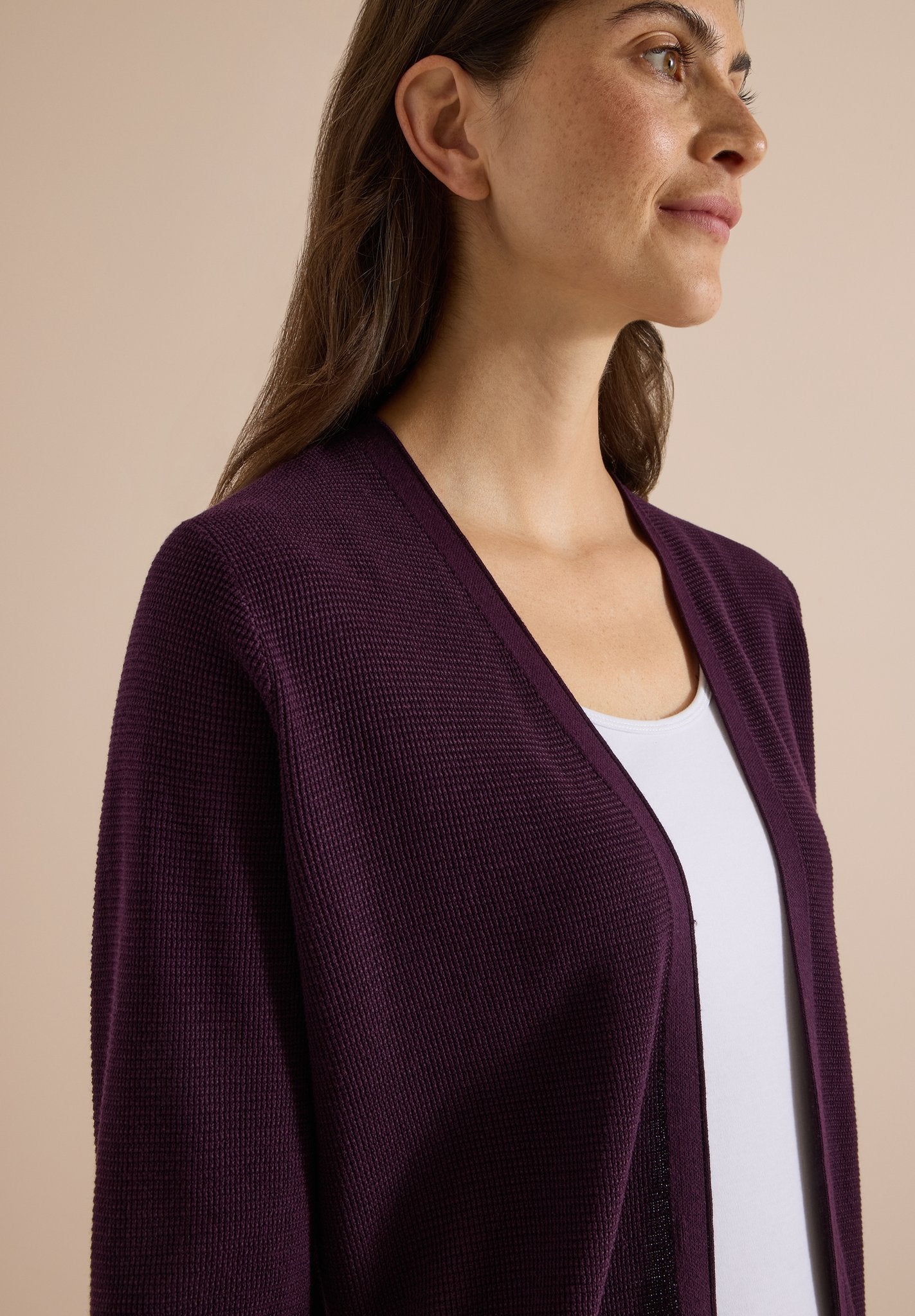 Cecil Damen Strickjacken Eggplant