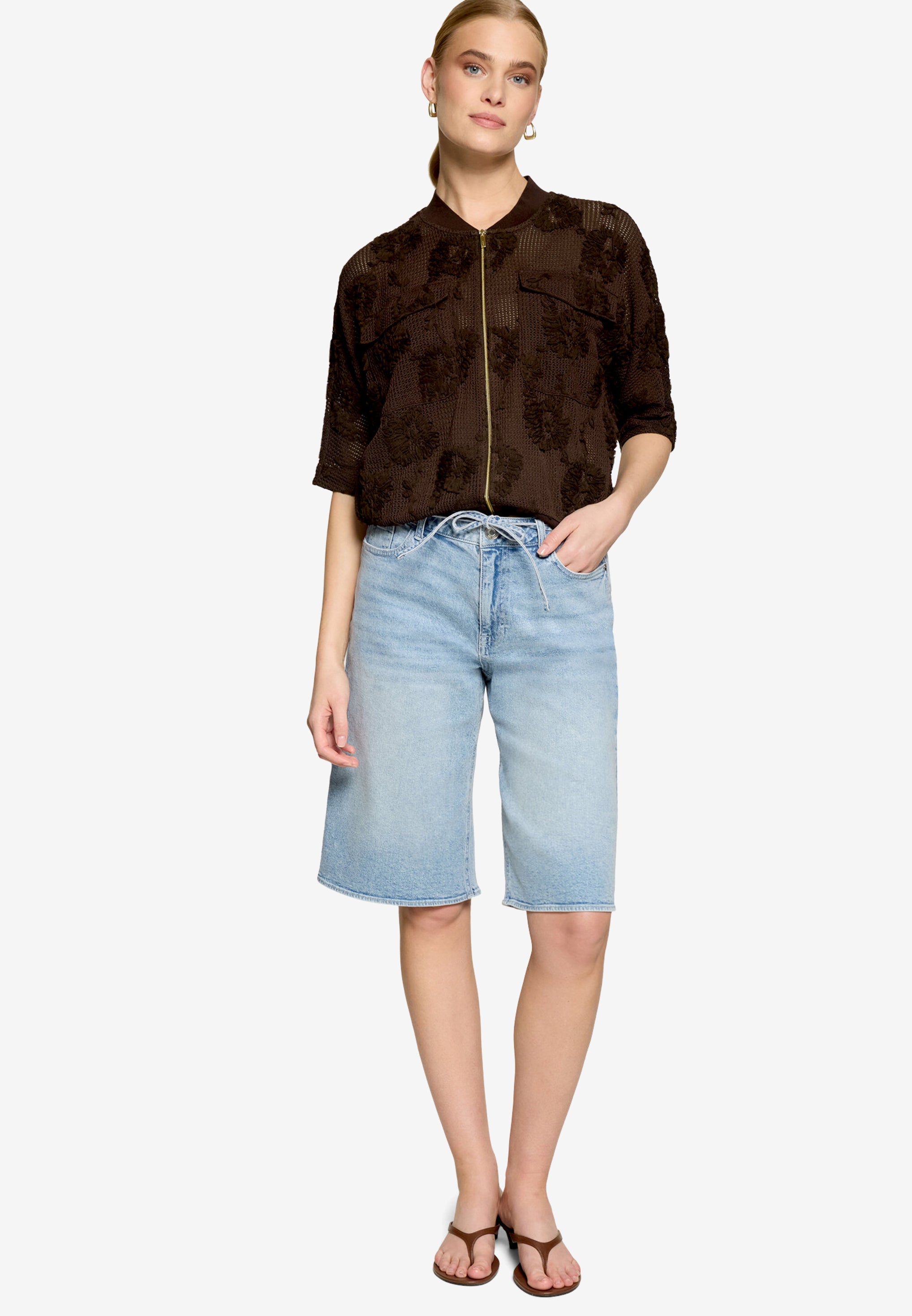 Zero Damen Blazer Chocolate Plum