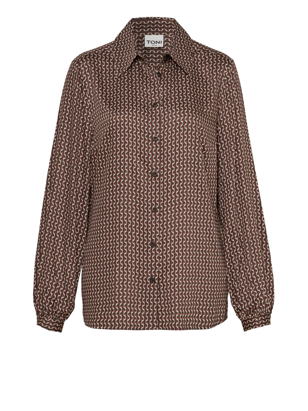 Toni Dress Damen Blusen Dark Brown