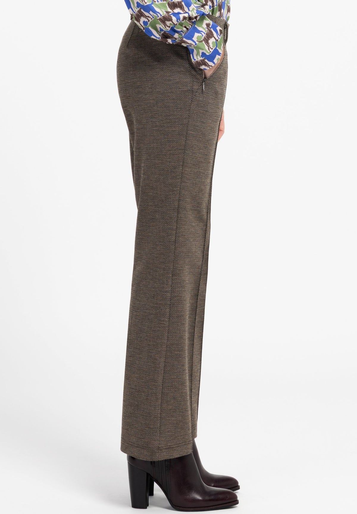 Bianca Damen Hosen Brown Mix