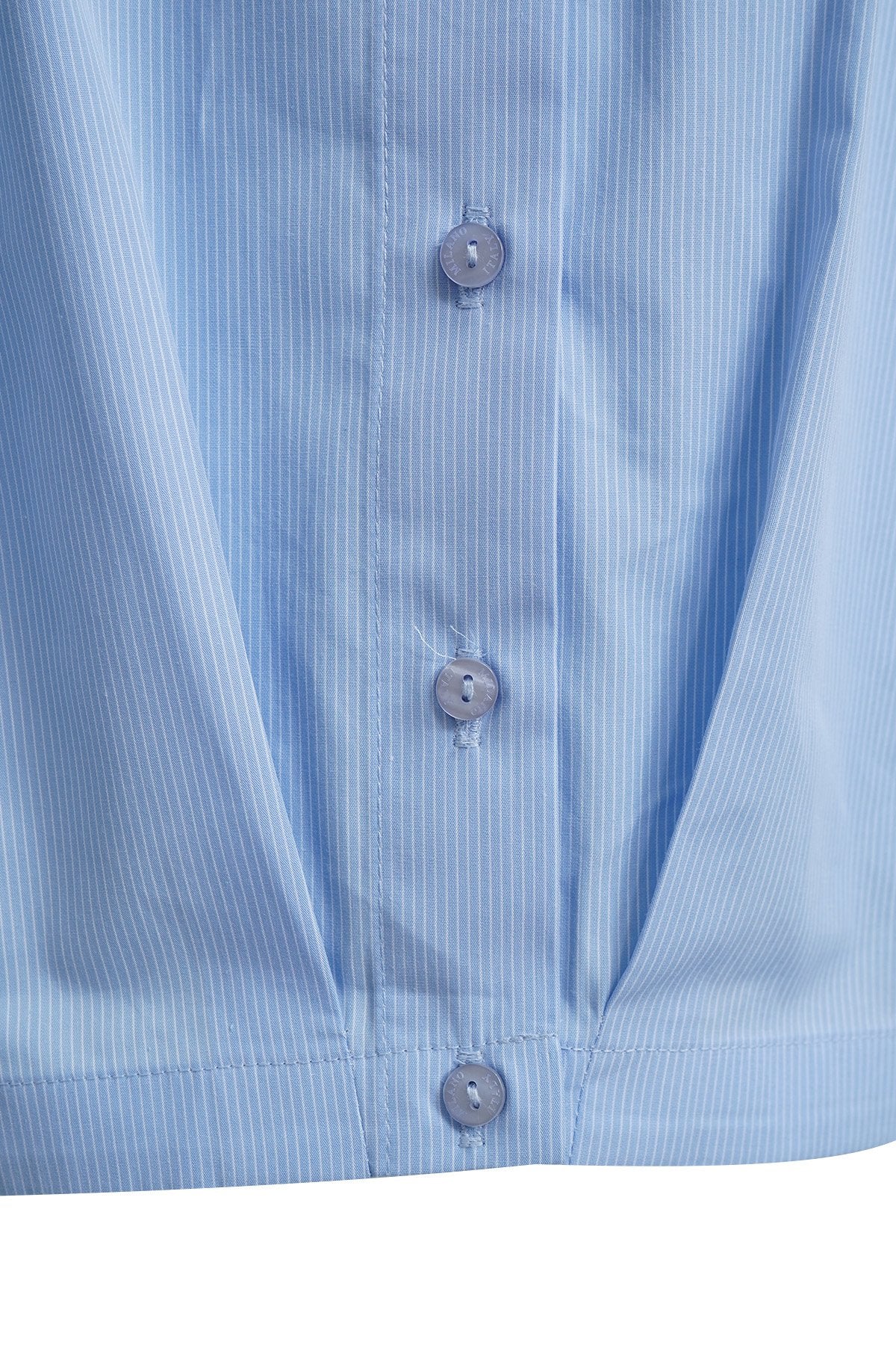 Milano Damen Blusen Light Blue Prin