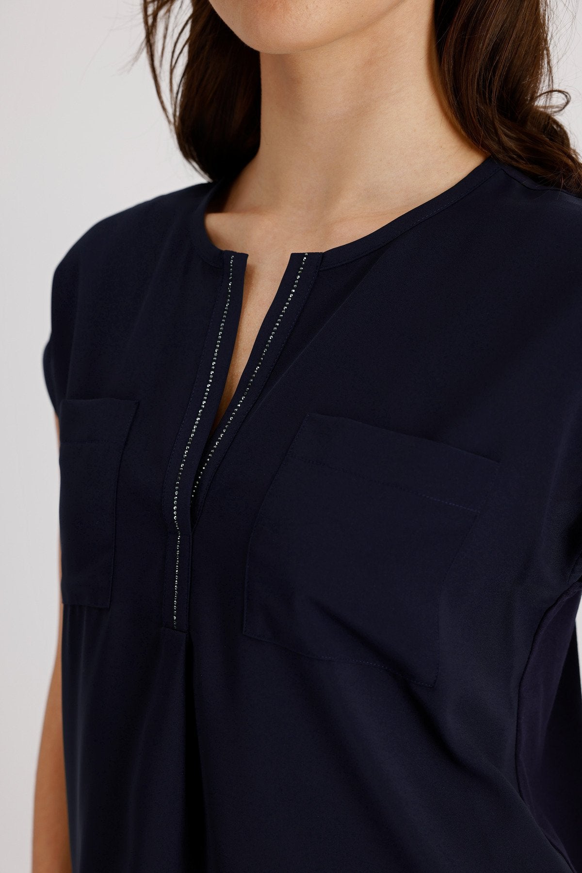 Monari Damen T-Shirts Marine