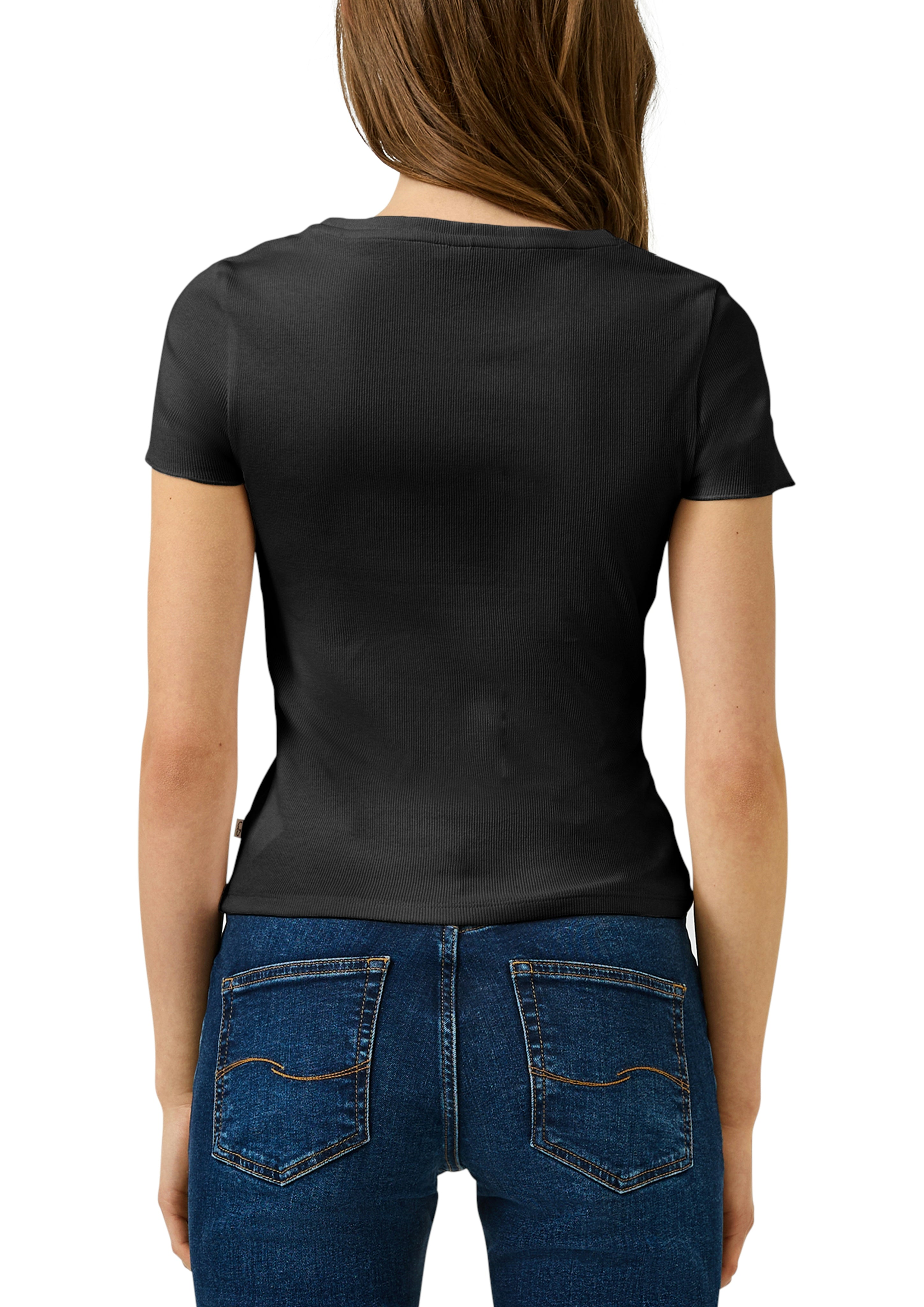 QS by S.Oliver Damen T-Shirts Grey/Black