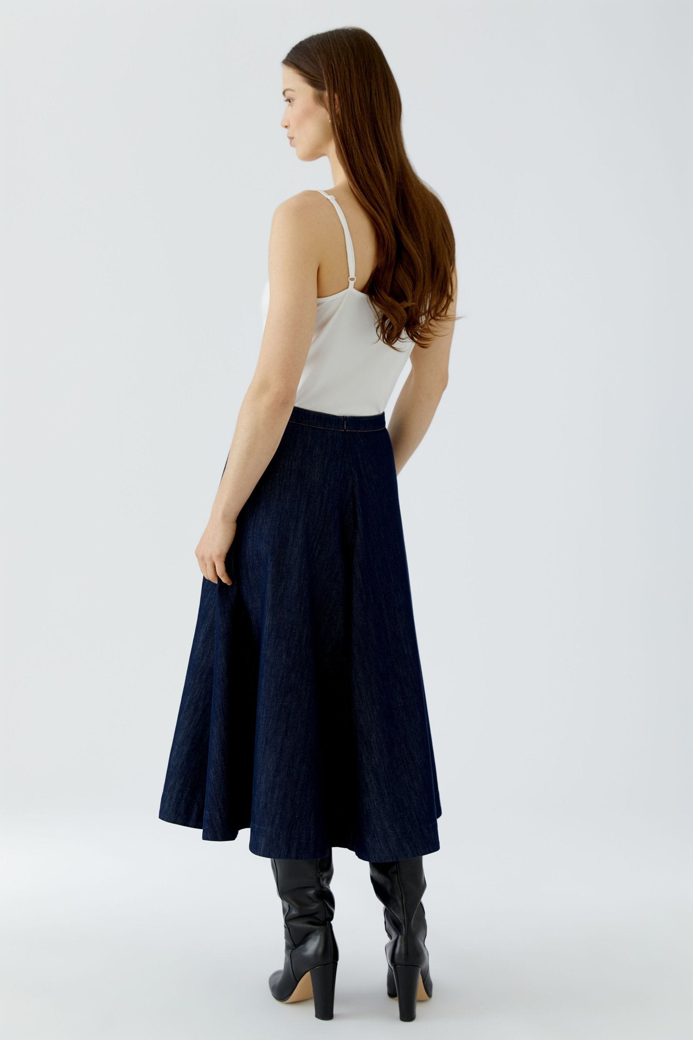 Oui Damen Rock  Raw Denim