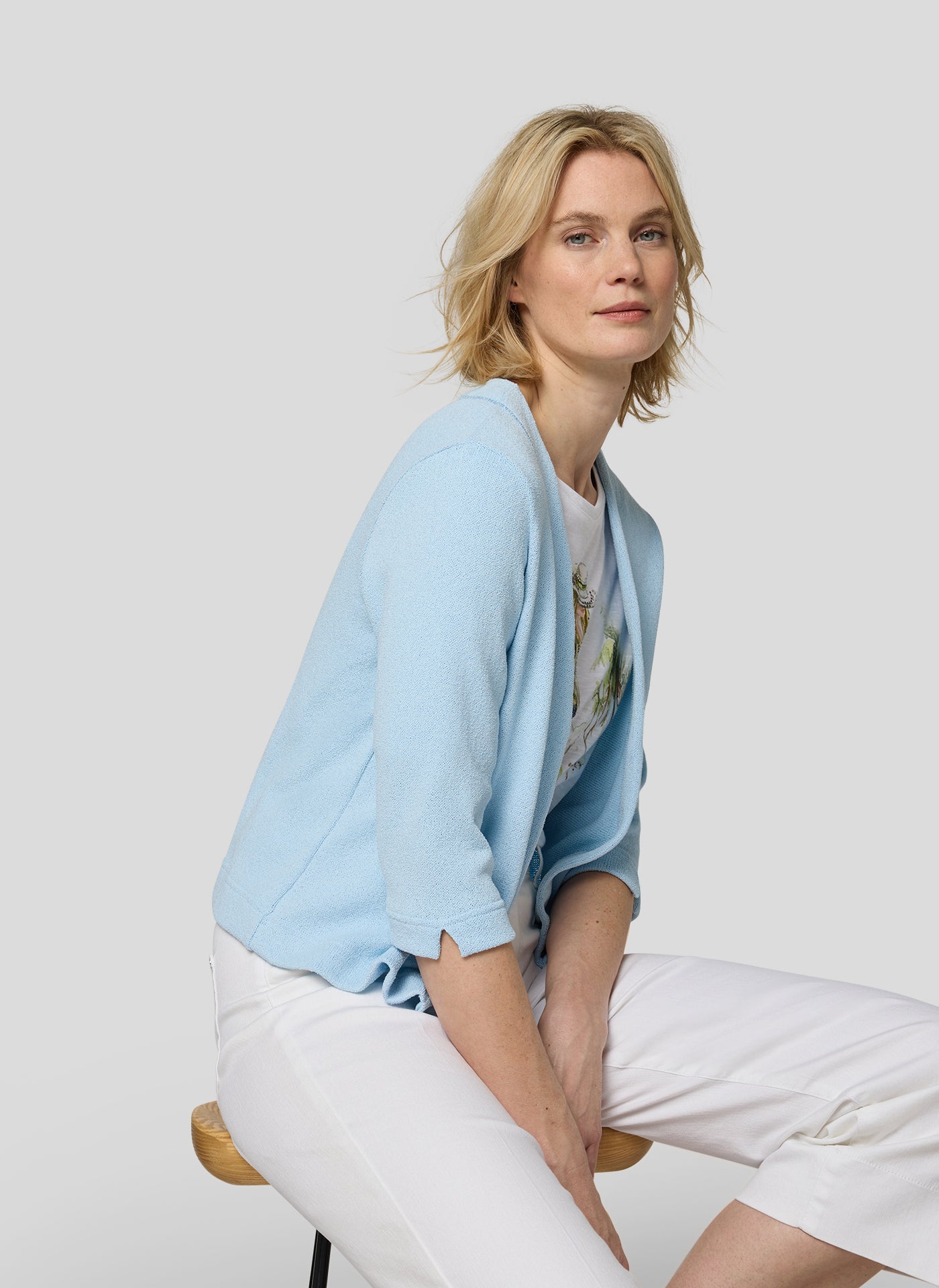 Rabe Damen Blazer Himmelblau
