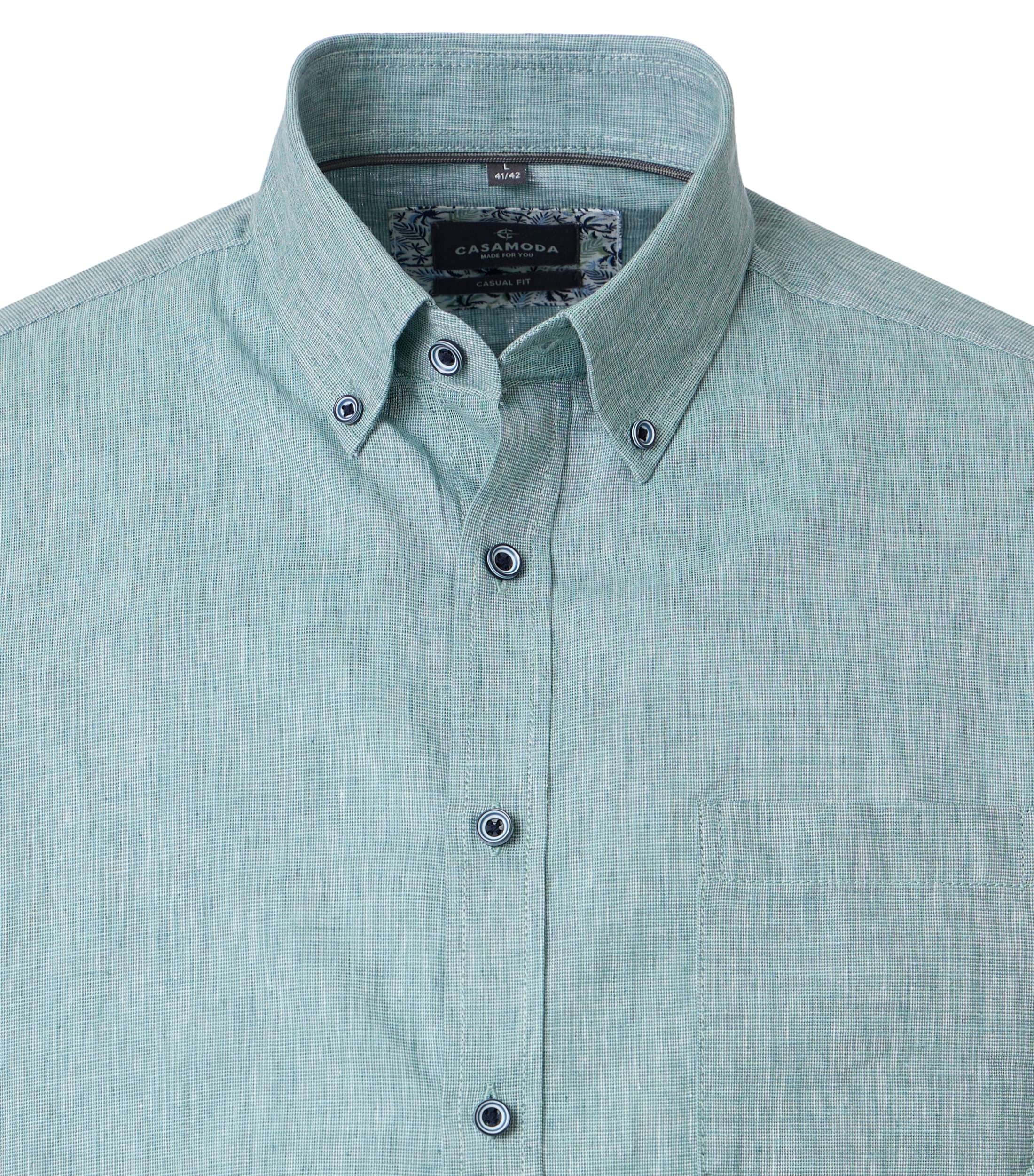Casa Moda Herren Hemden kurz  Gruen